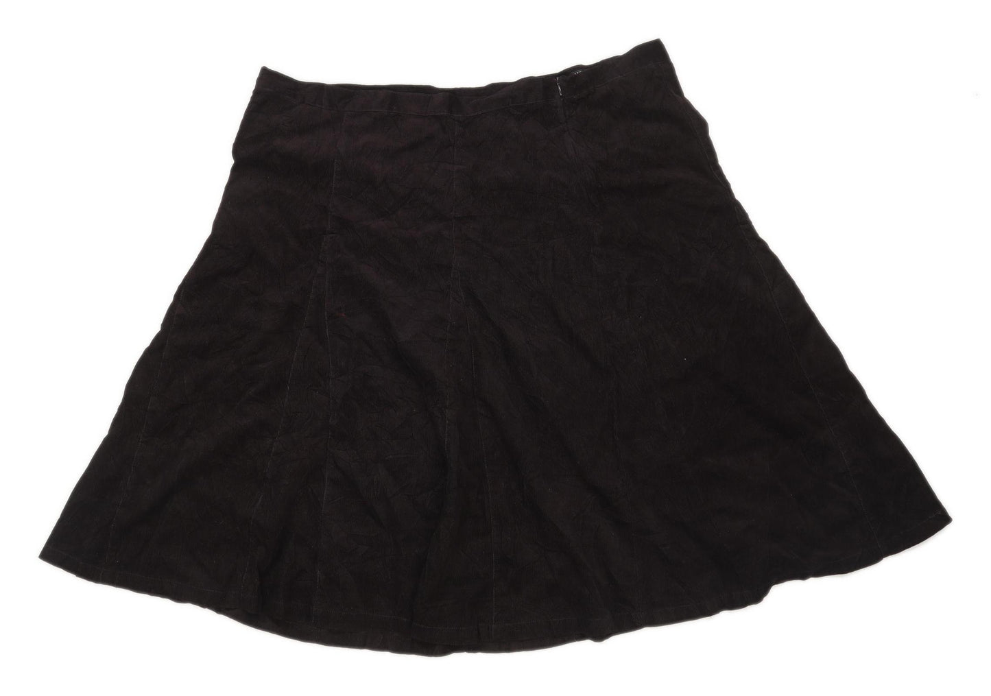 M&Co Womens Size EU28 Corduroy Textured Purple Skirt (Regular)