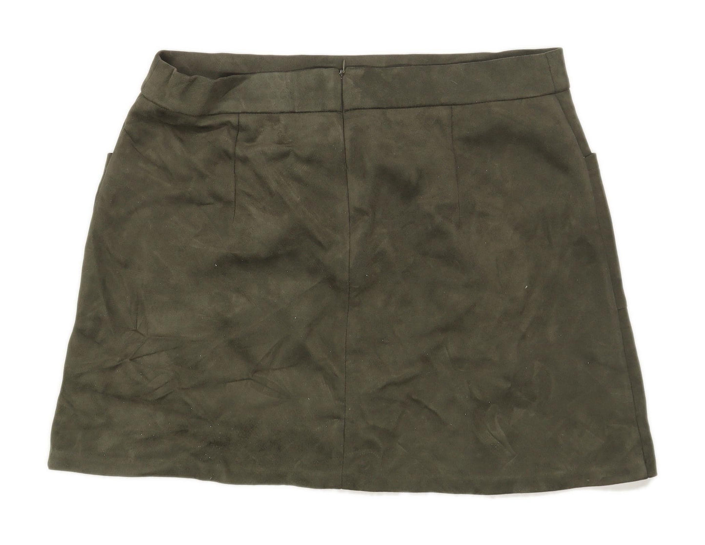 Dunnes Womens Size 16 Green Skirt (Regular)