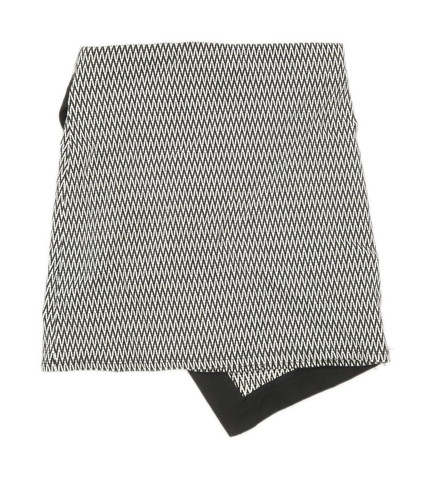 Atmosphere Womens Size 10 Geometric Black Skirt (Regular)