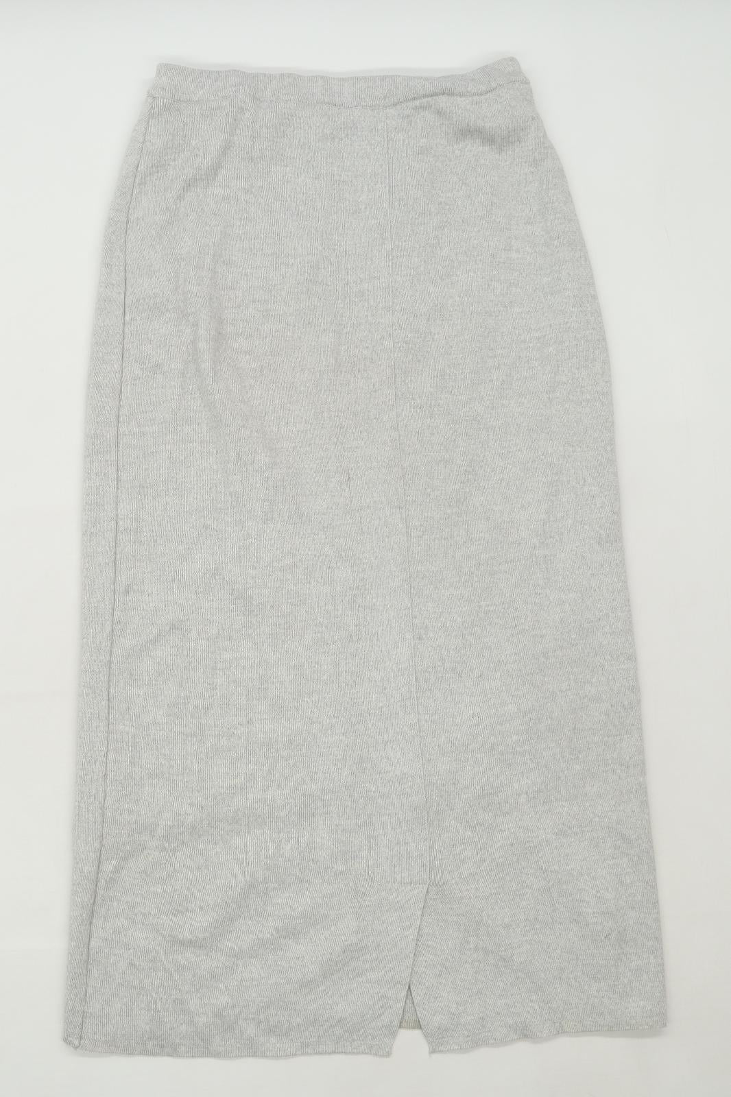 Carrini Womens Size L Grey Skirt (Regular)