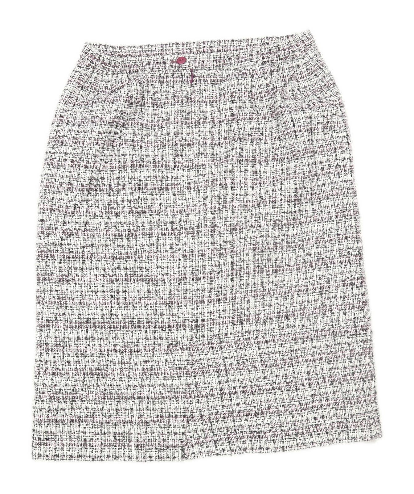 Eastex Womens Size 14 Cotton Blend Grey Skirt (Regular)