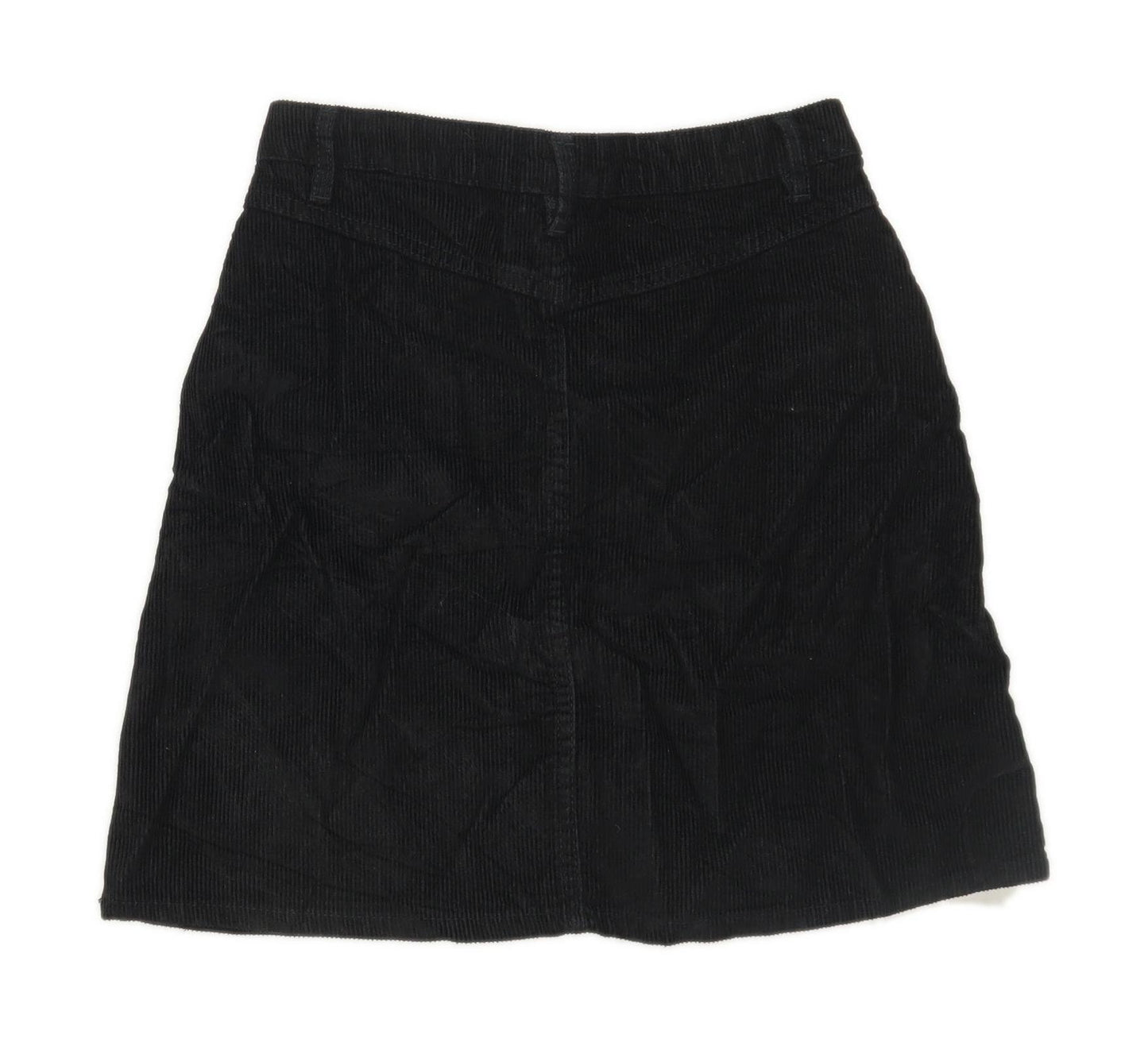 Denim Co Womens Size 4 Textured Black Skirt (Regular)