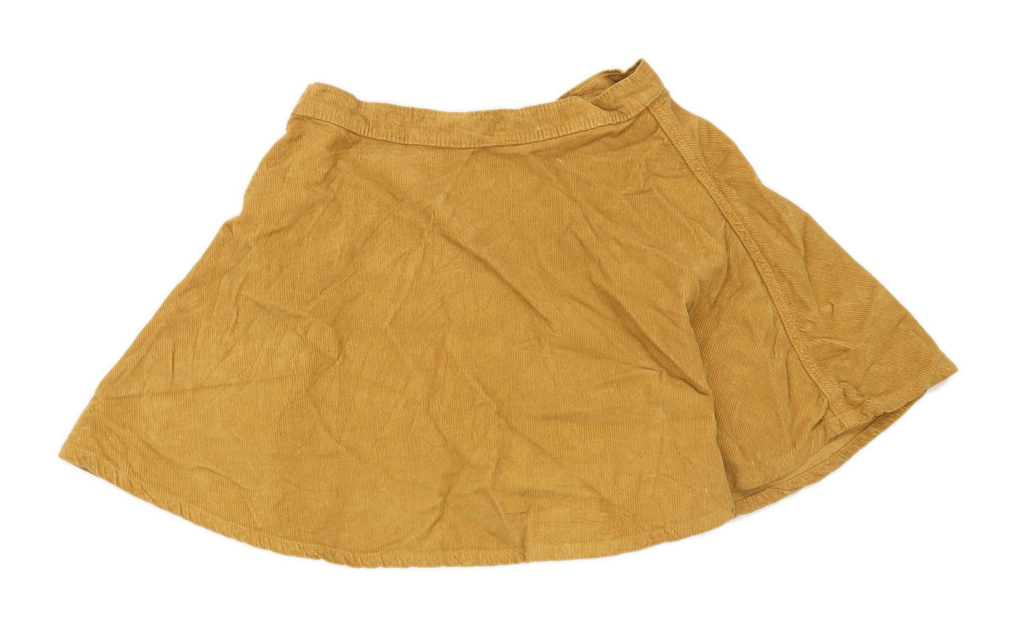 American Apparel Womens Size M Corduroy Textured Beige Skirt (Regular)