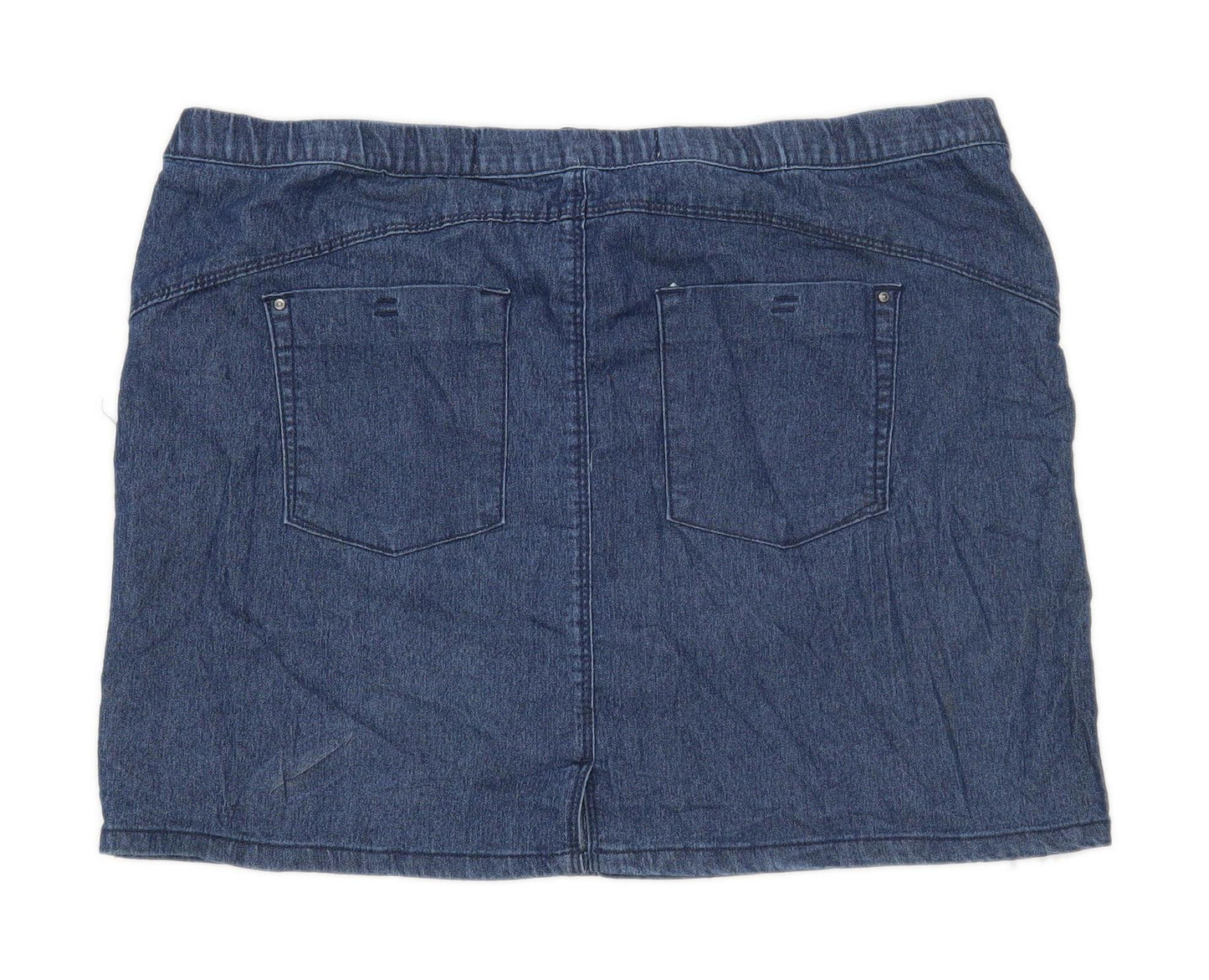 Denim Co Womens Size 14 Denim Blue Skirt (Regular)