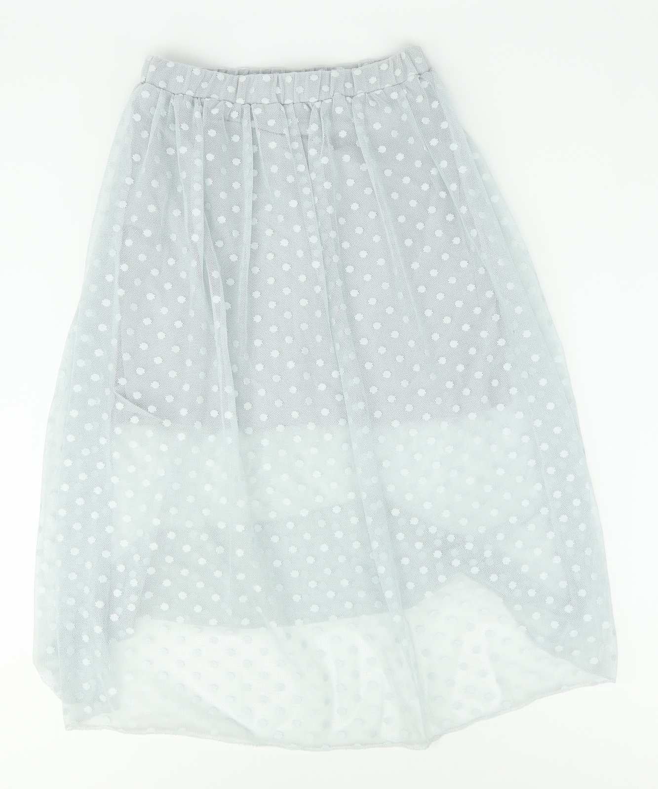 Atmosphere Womens Size 6 Grey Spotted Skirt (Regular)