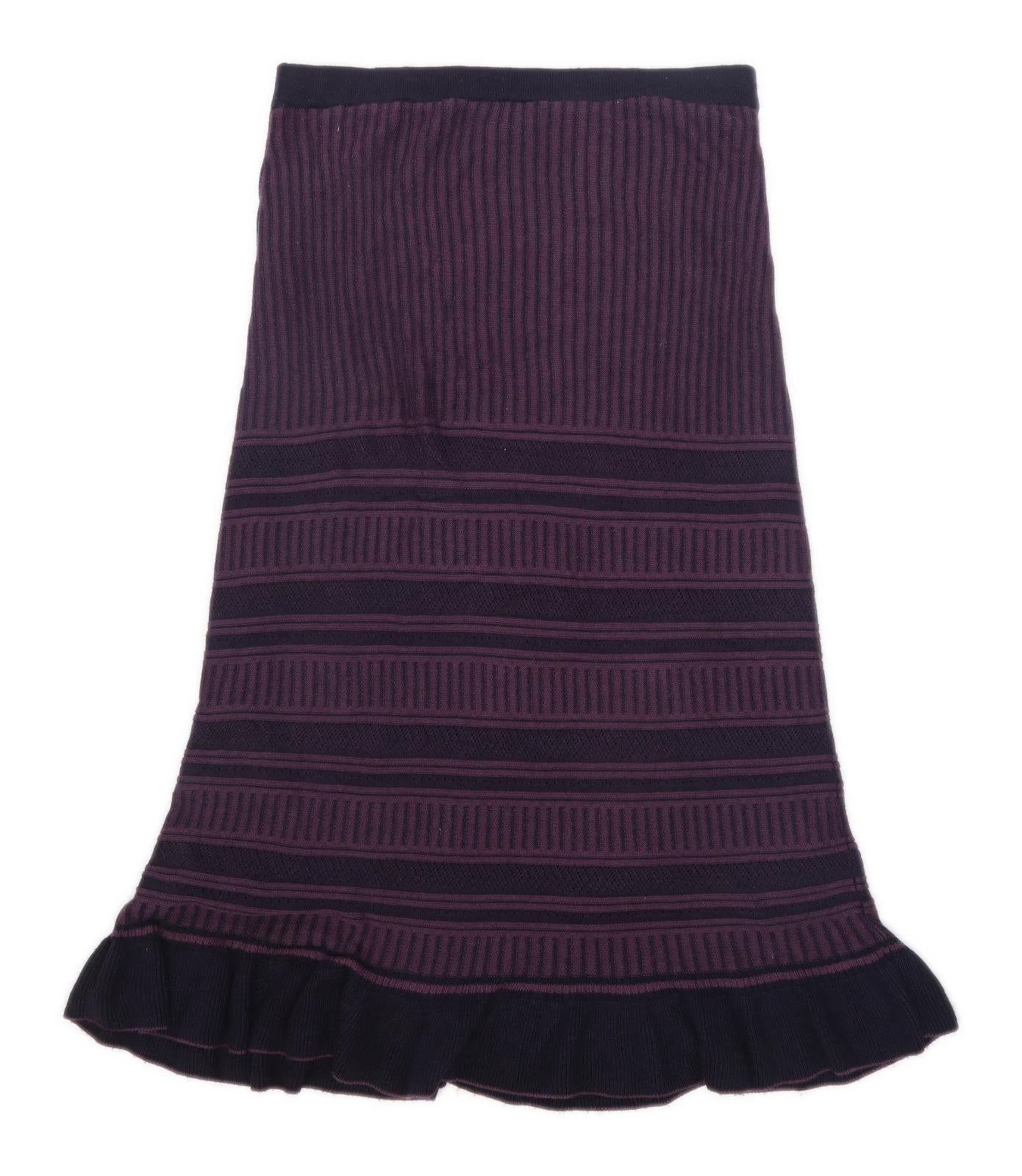 Marks & Spencer Womens Size 10 Purple Skirt (Regular)