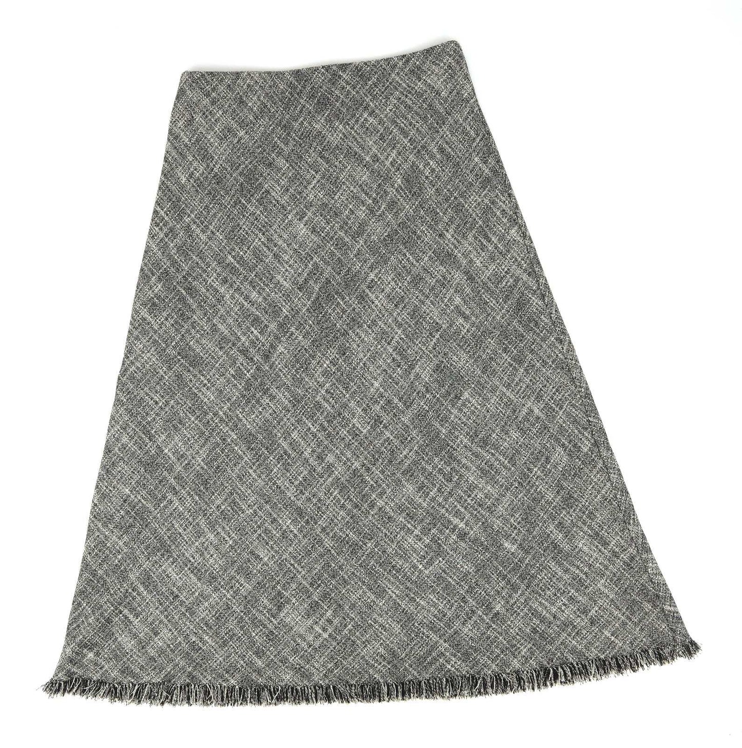 Marks & Spencer Womens Size 12 Grey Textured A-Line Skirt (Regular)