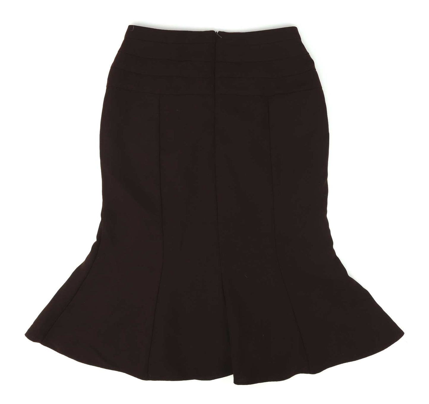 Preworn Womens Size 12 Brown Skirt (Regular)