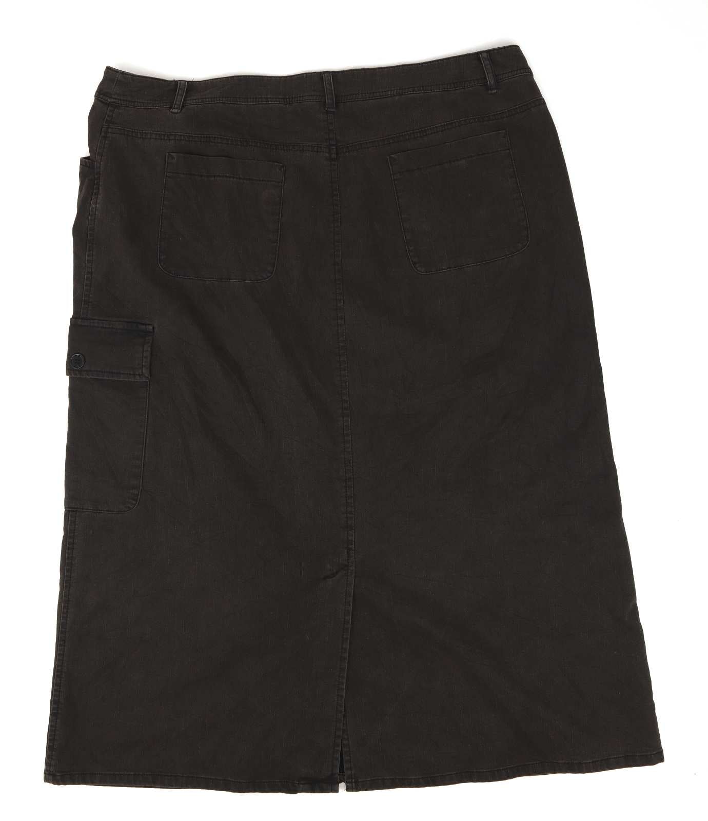 Brandtex Womens Size 22 Brown Floral Skirt (Regular)