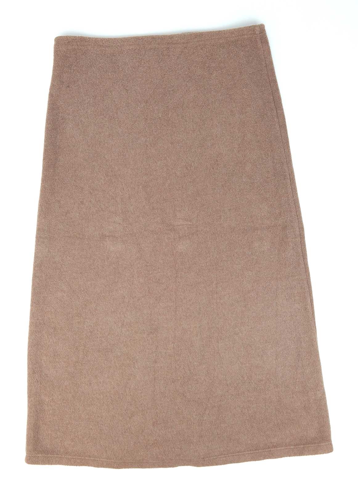 Marks & Spencer Womens Size 12 Brown Cotton Blend Skirt (Regular)