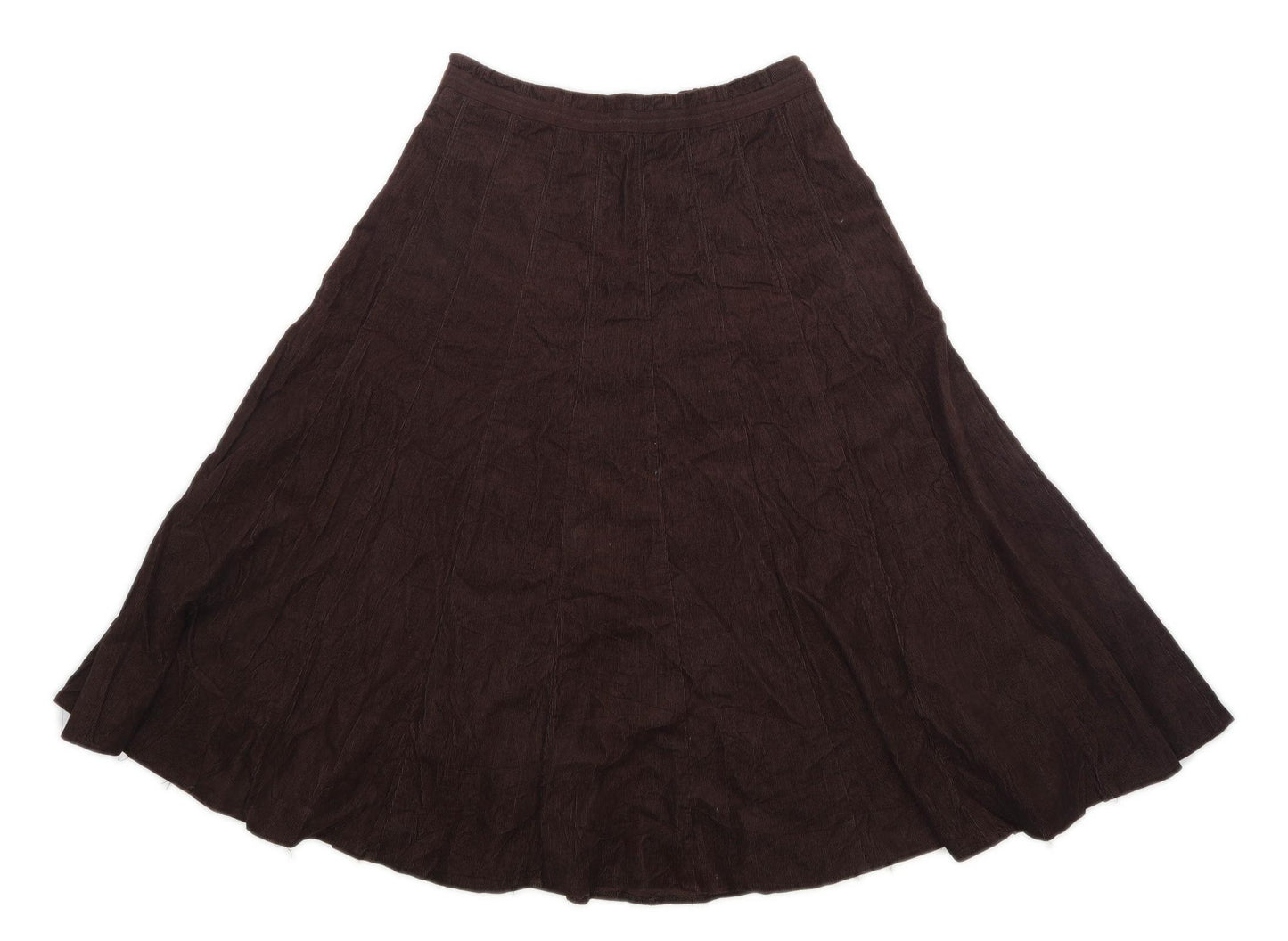 East Womens Size 10 Corduroy Blend Brown Skirt (Regular)