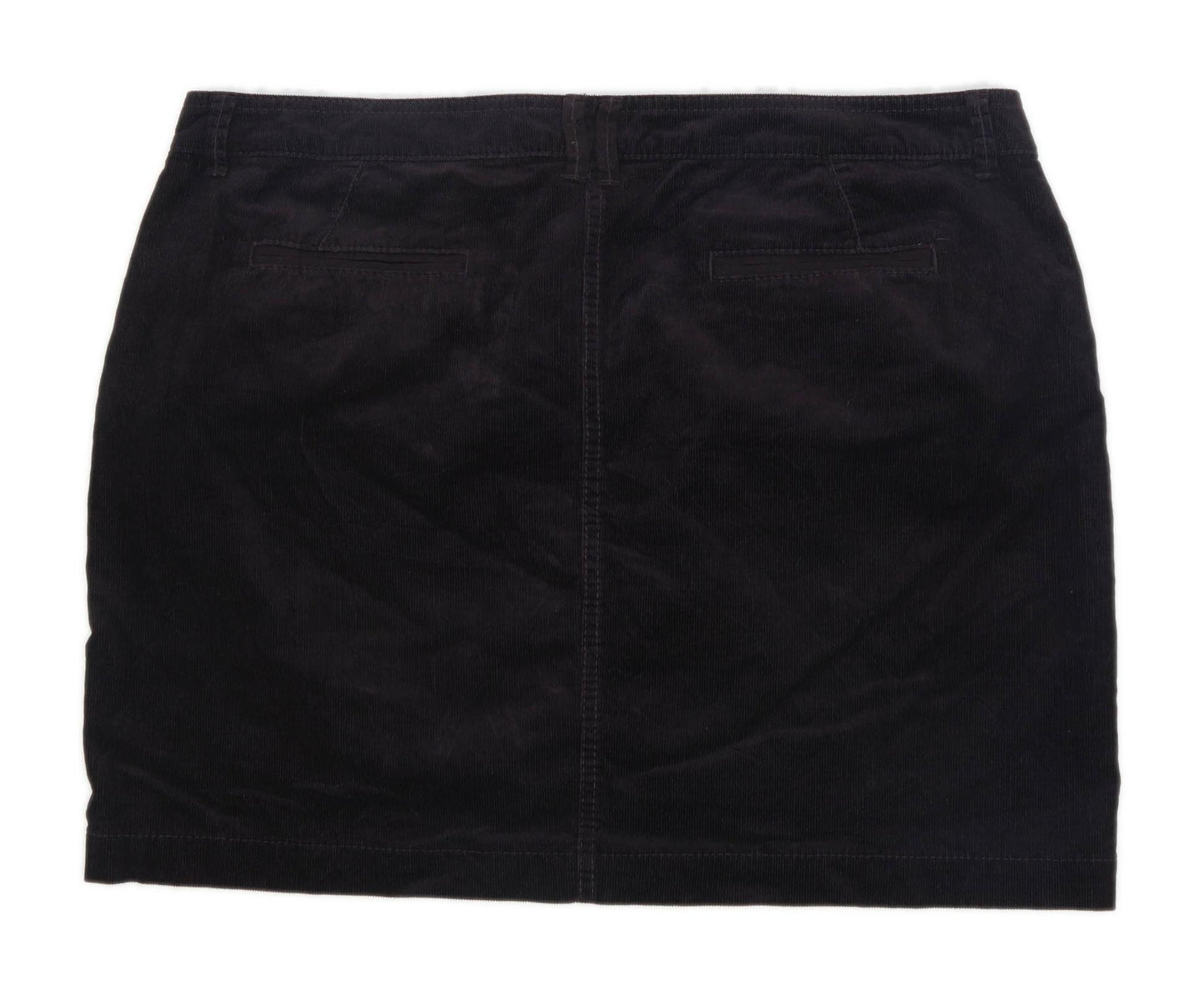 Marks & Spencer Womens Size 18 Corduroy Blend Purple Skirt (Regular)