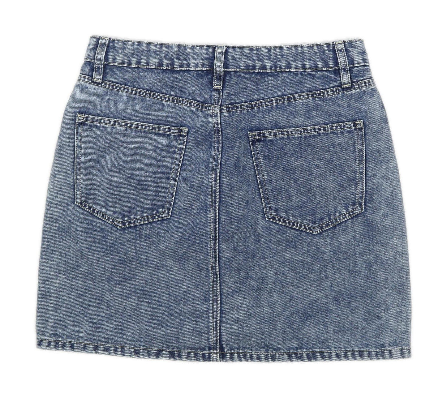 George Womens Size 10 Denim Blue Skirt (Regular)
