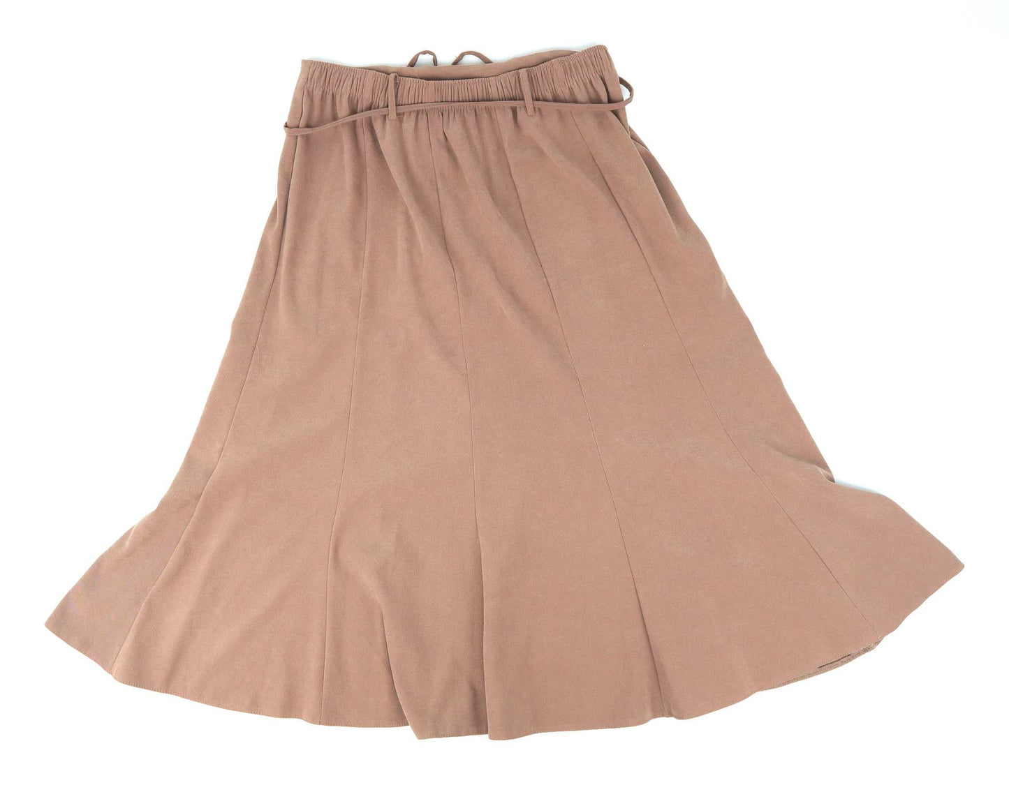 Preworn Womens Size 16 Brown Flare Skirt (Regular)