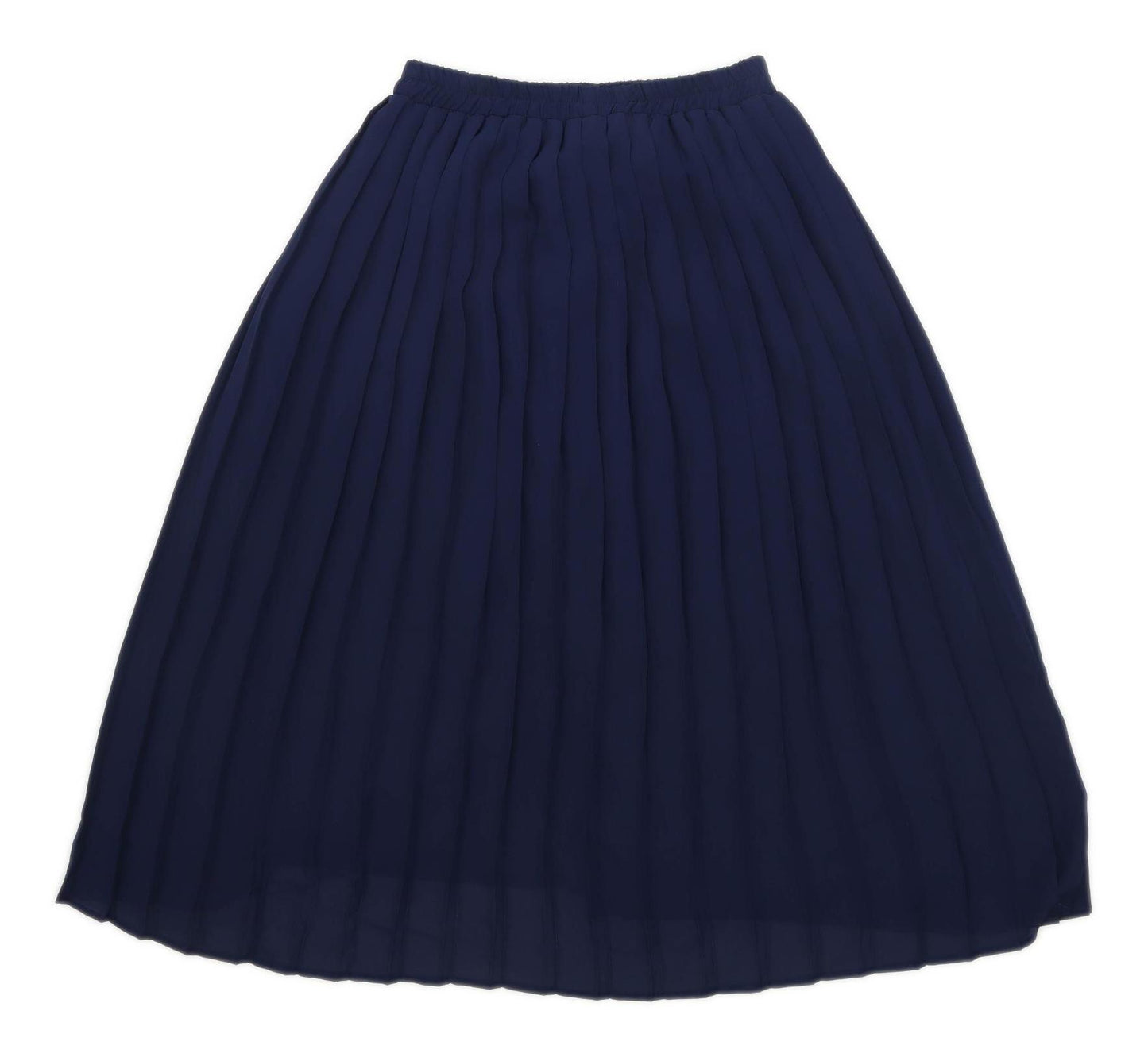 Preworn Womens Size 14 Blue Pleated Skirt (Regular)