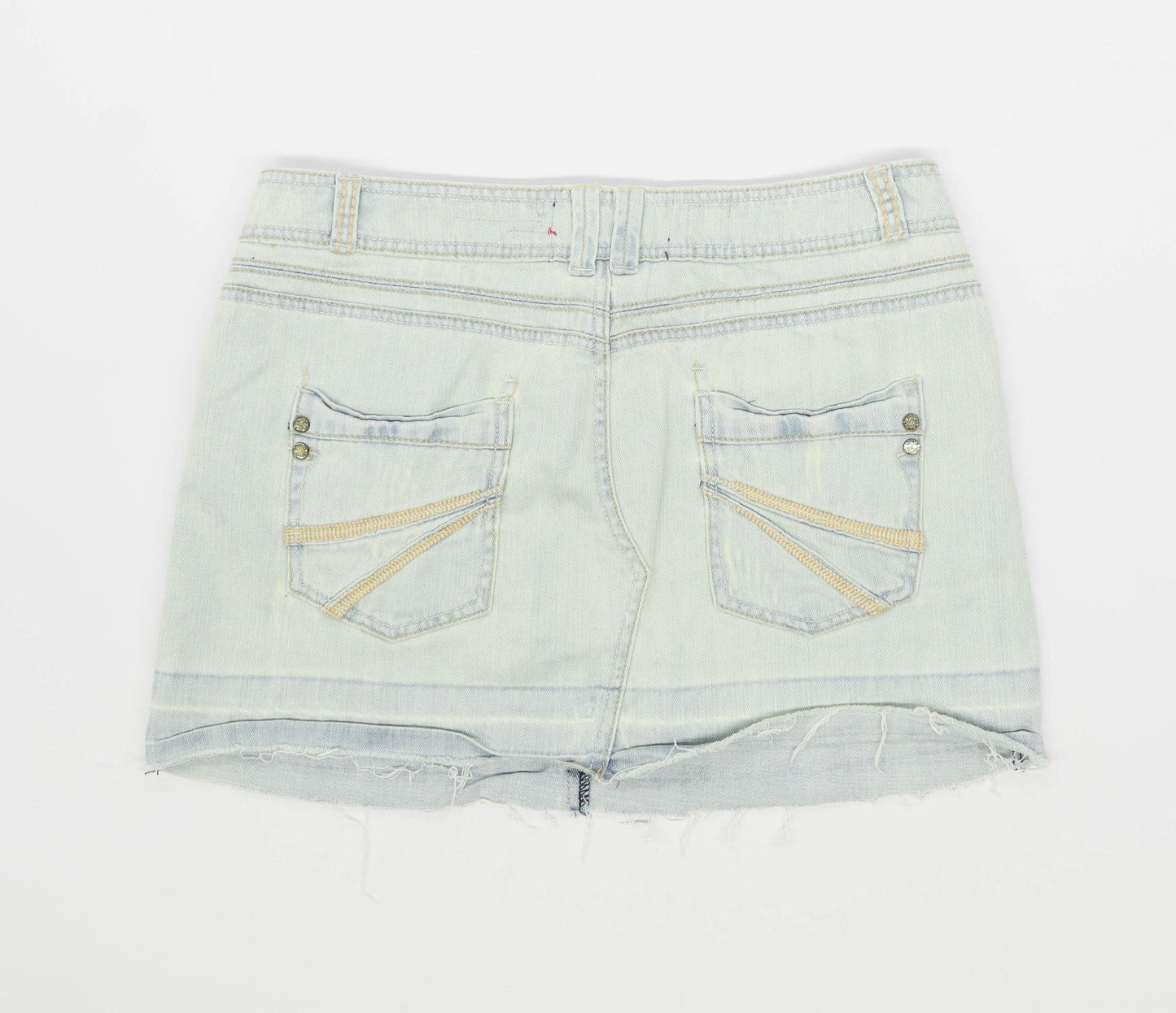 Cherokee Womens Size 14 Denim Blue Skirt (Regular)