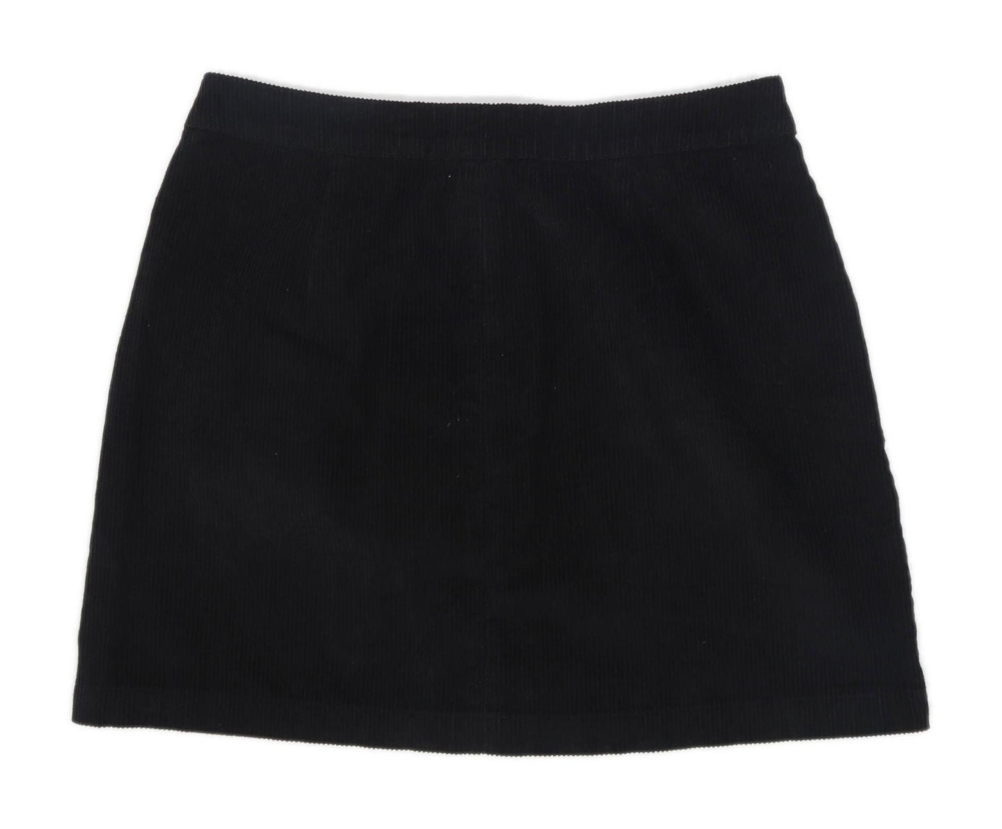 Papaya Womens Size 14 Corduroy Blend Black Skirt (Regular)