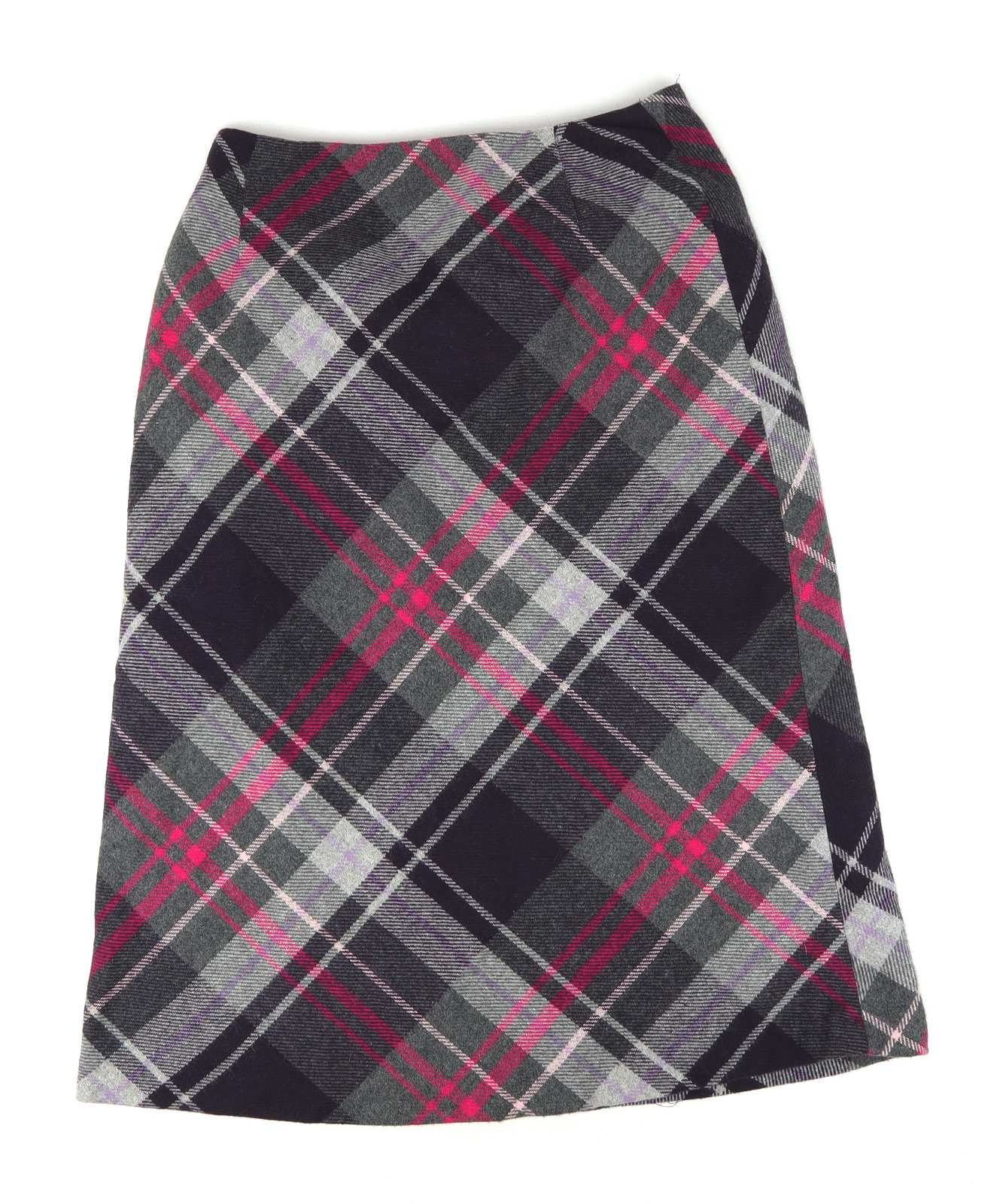 Opus Womens Size 10 Purple Tartan Skirt (Regular)