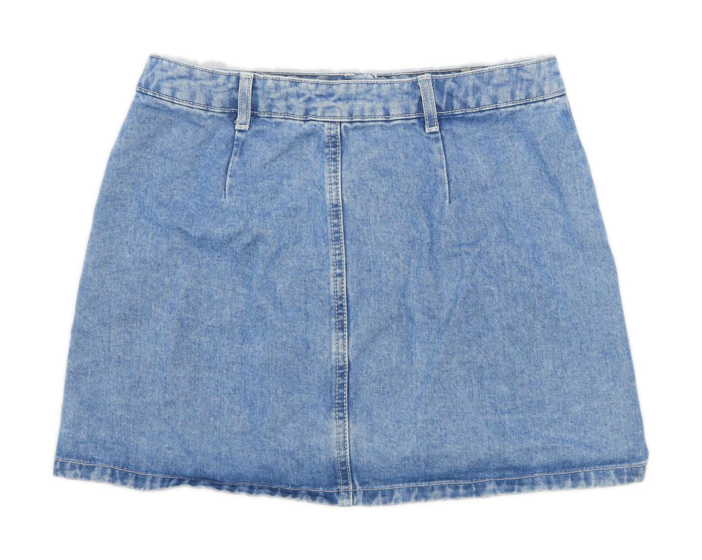 Miss Selfridge Womens Size 12 Denim Blue Skirt (Petite)