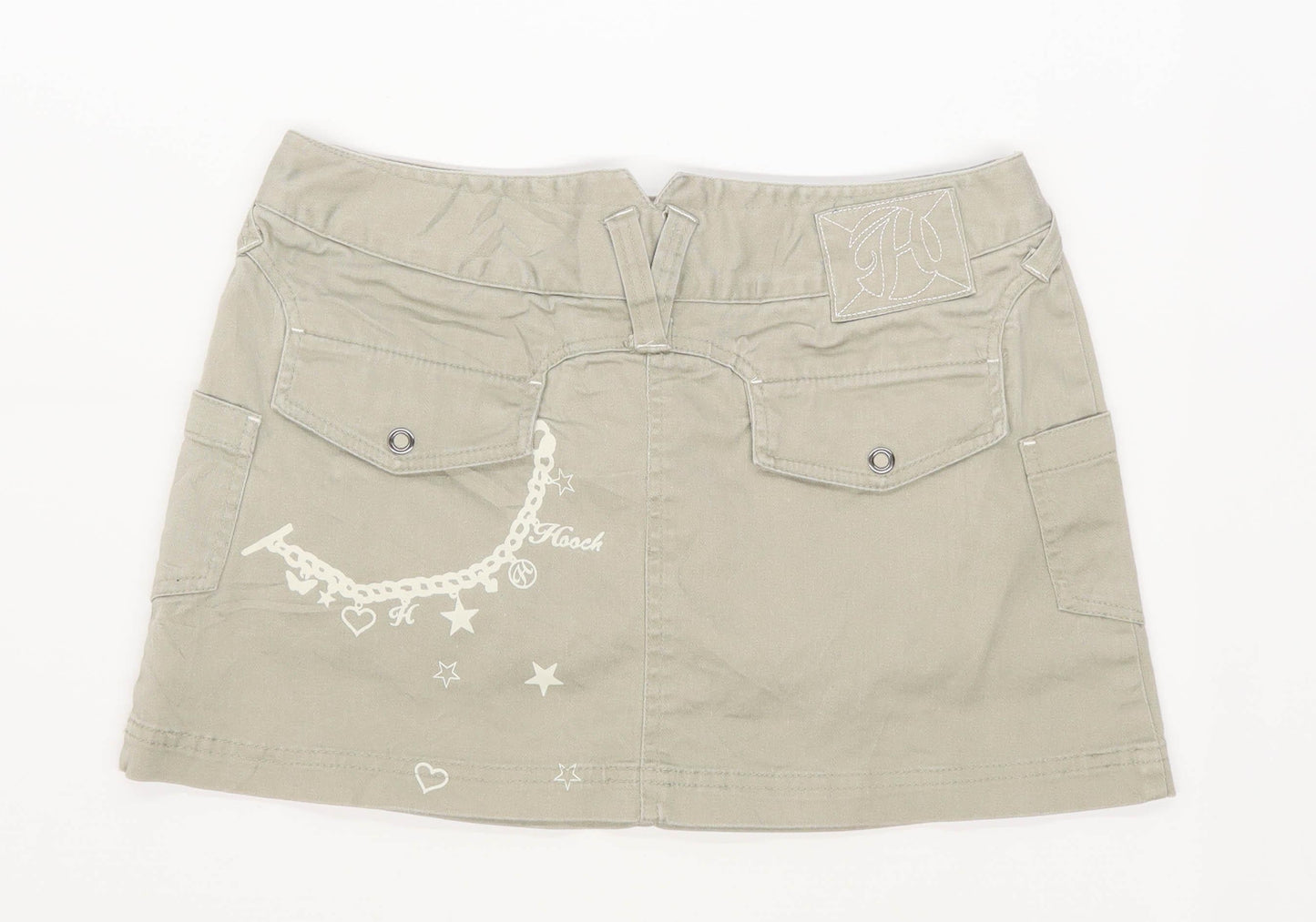 Hooch Womens Size 10 Denim Green Skirt (Regular)