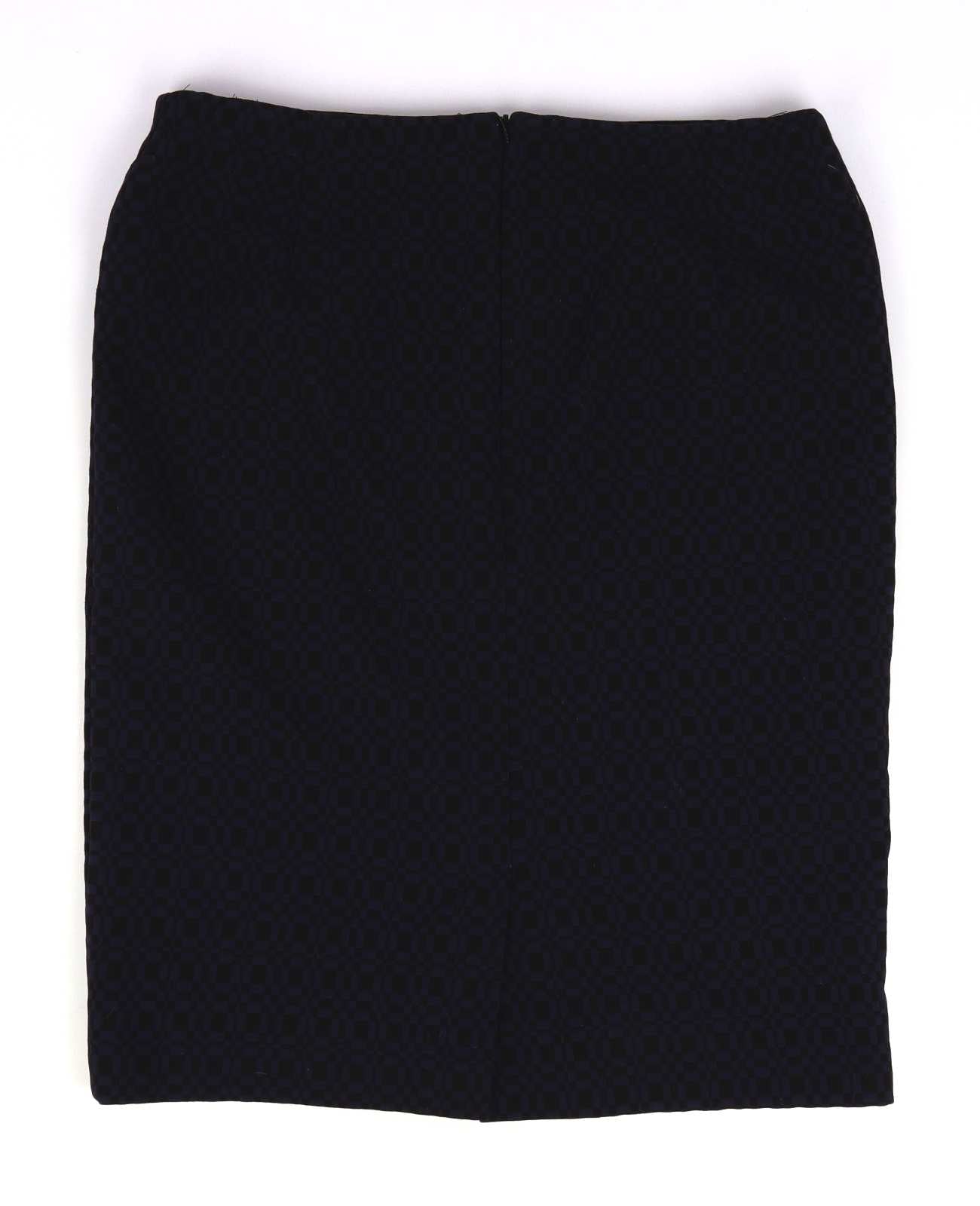 Marks & Spencer Womens Size W34 Purple Geometric Cotton Skirt (Regular)