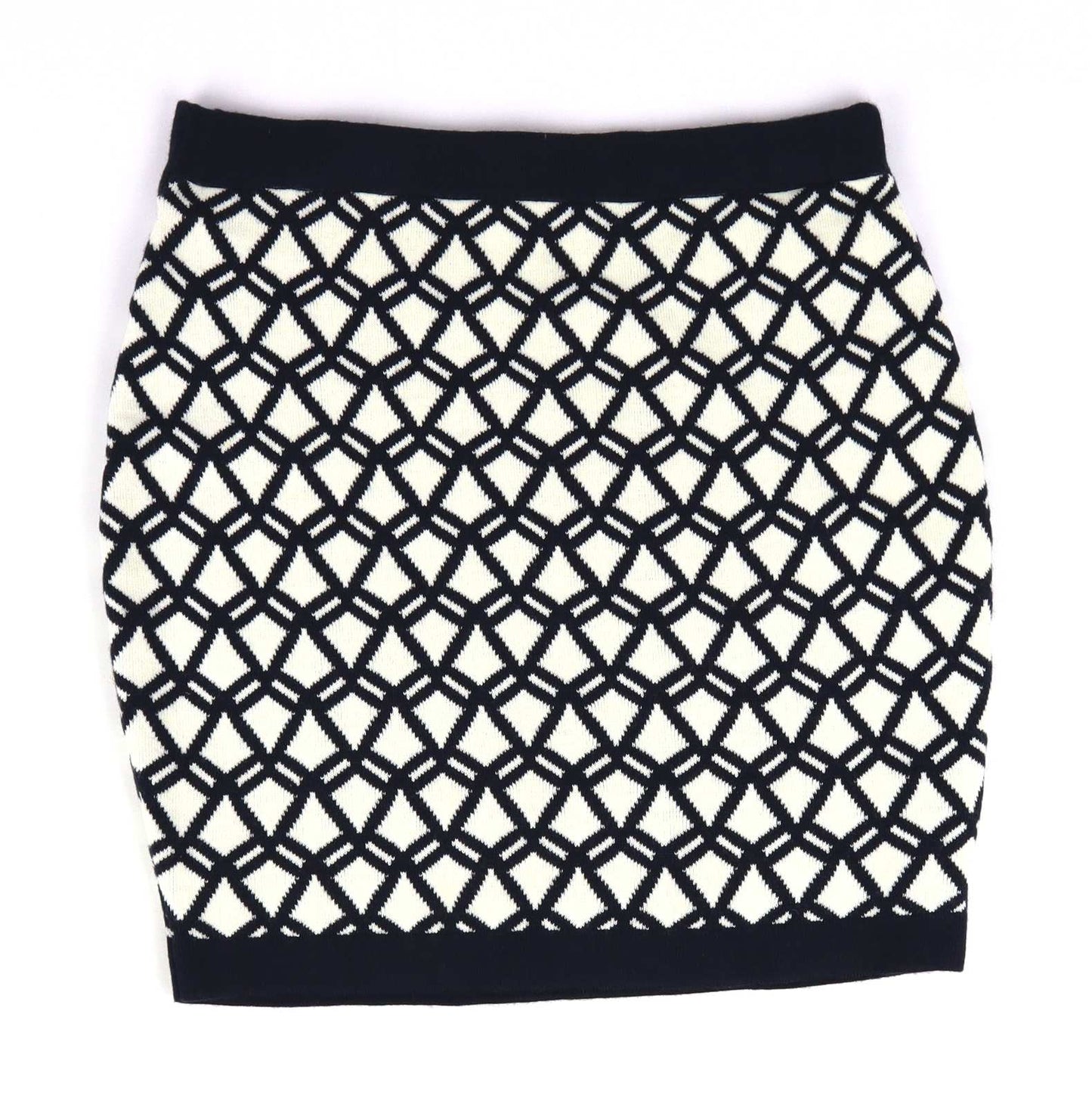 Atmosphere Womens Size 14 Blue Geometric Skirt (Regular)