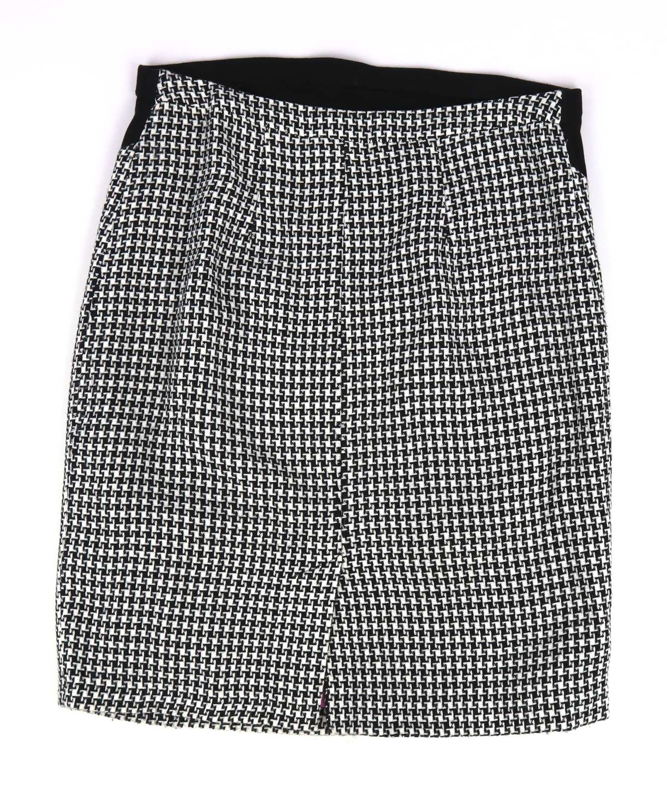 Mothercare Womens Size 12 Grey Geometric Skirt (Regular)