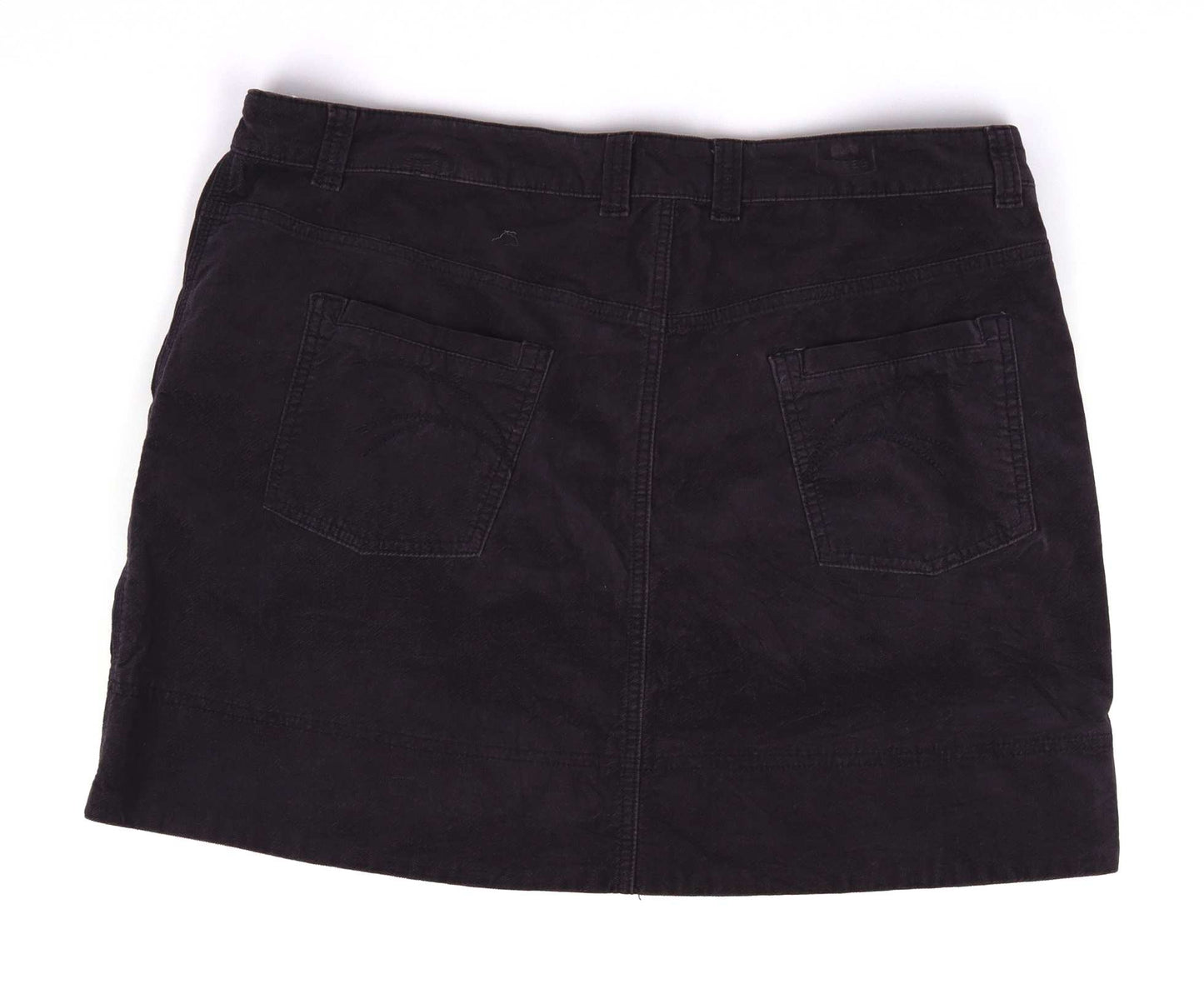 Marks & Spencer Womens Size 18 Purple Cotton Blend Skirt (Regular)