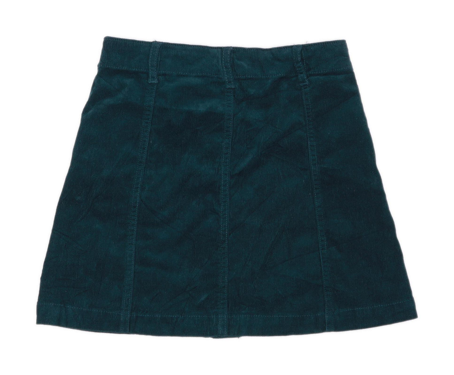 Forever 21 Womens Size S Corduroy Green A-Line Skirt (Regular)