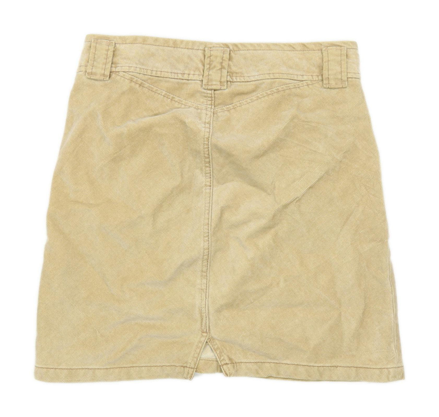 Gap Womens Size W34 Corduroy Blend Textured Beige Skirt (Regular)