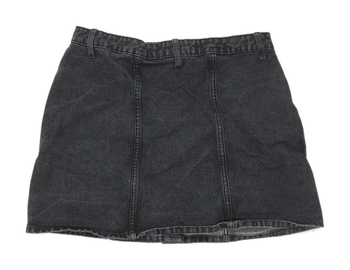Denim Co Womens Size 14 Denim Grey Skirt (Regular)