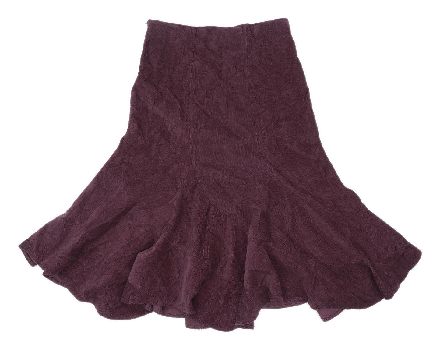 Papaya Womens Size 14 Corduroy Brown Gypsy Skirt (Regular)