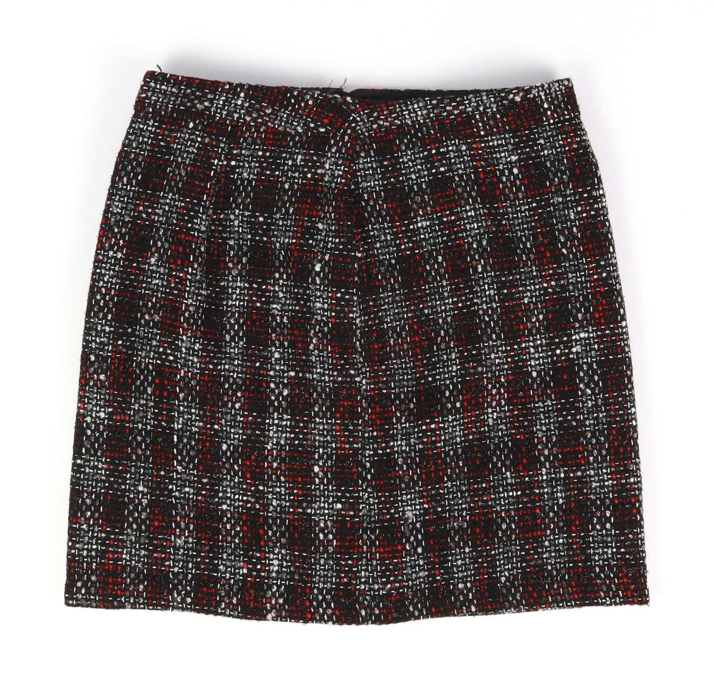Matalan Womens Size 10 Black Check Skirt (Regular)