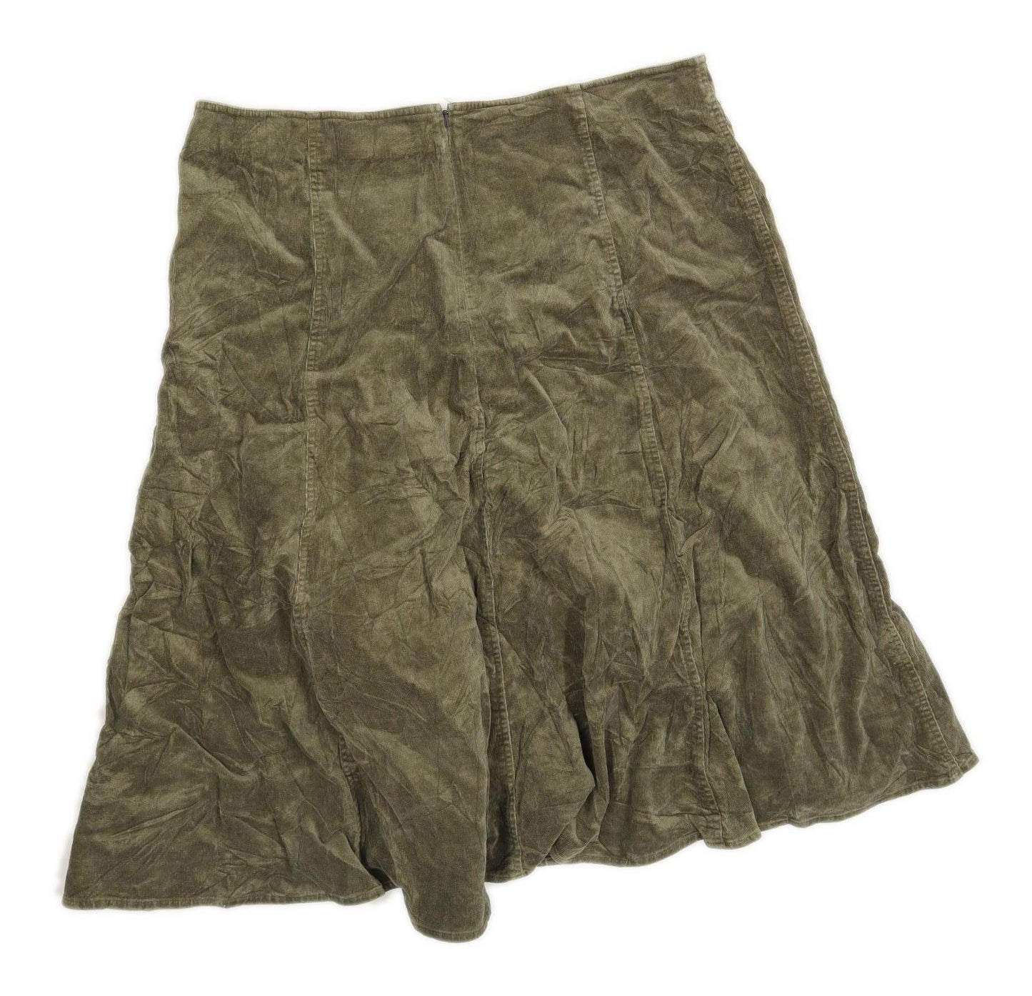 Nightingales Womens Size W40 Corduroy Blend Textured Green Skirt (Regular)
