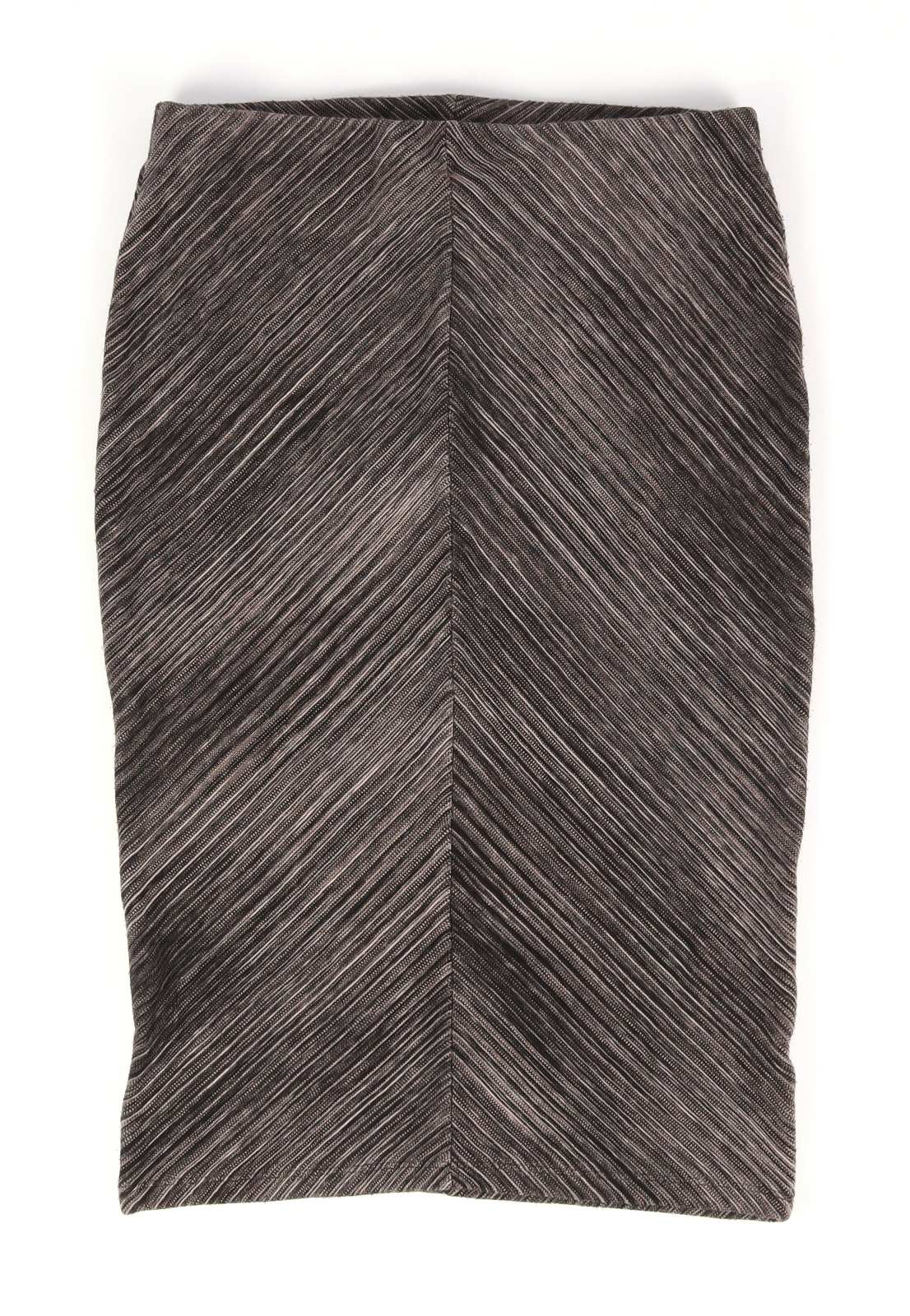 Marks & Spencer Womens Size 12 Grey Striped Skirt (Regular)