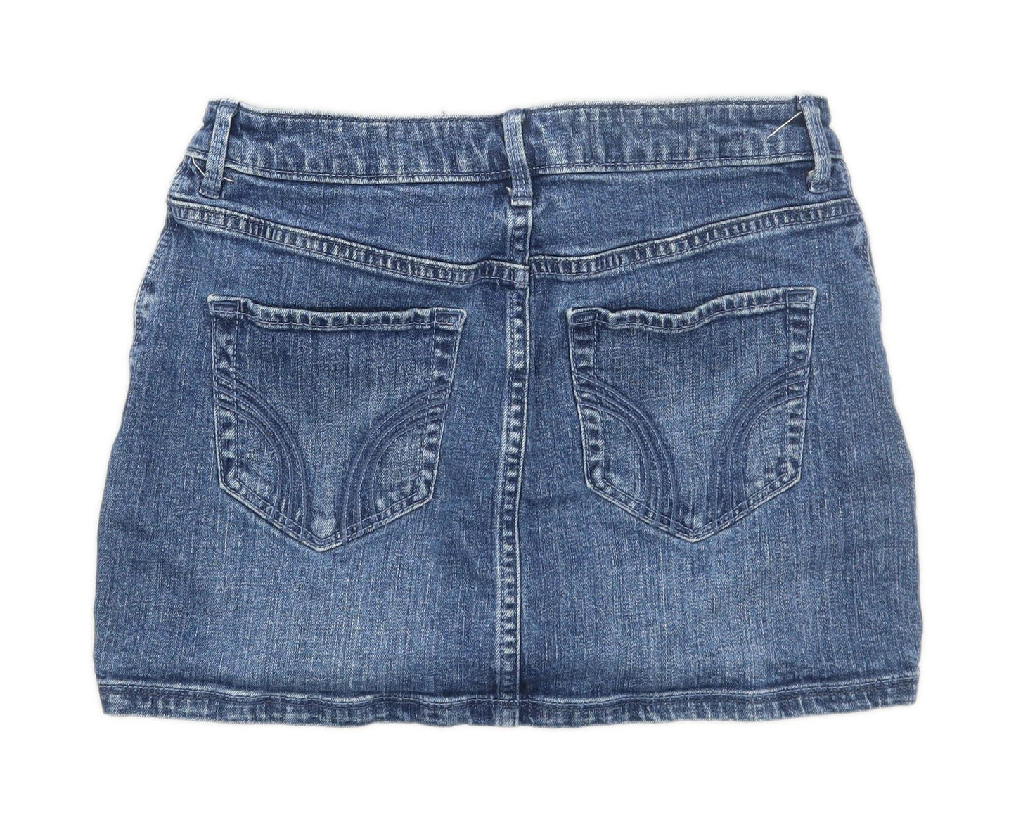 Hollister Womens Size W25 Denim Blue Skirt (Regular)