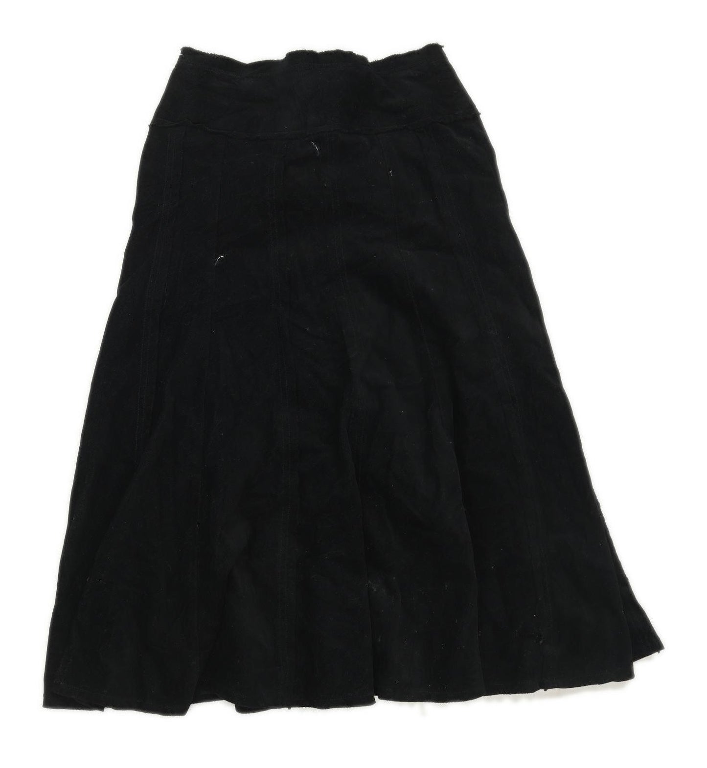 Per Una Womens Size 10 Cotton Blend Black Skirt (Tall)