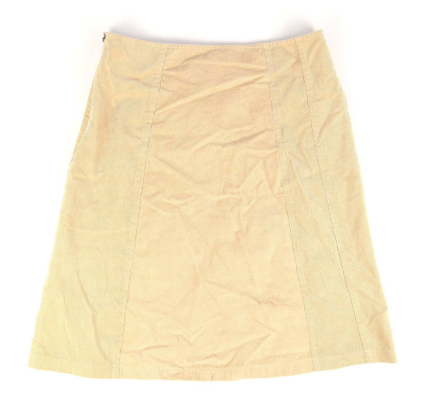 Preworn Womens Size 12 Beige Cotton Skirt (Regular)