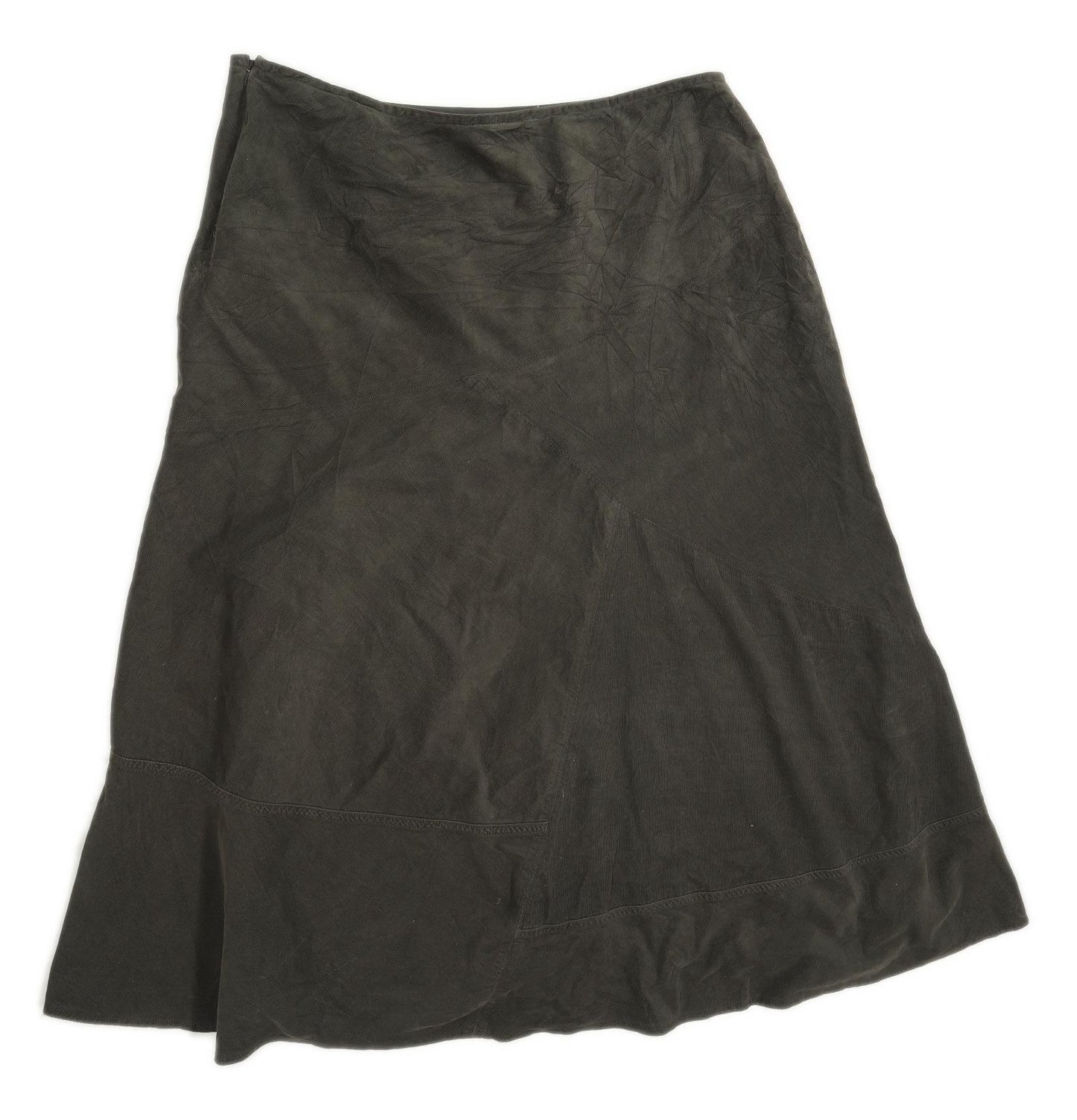 Per Una Womens Size 18 Corduroy Blend Textured Brown Skirt (Regular)