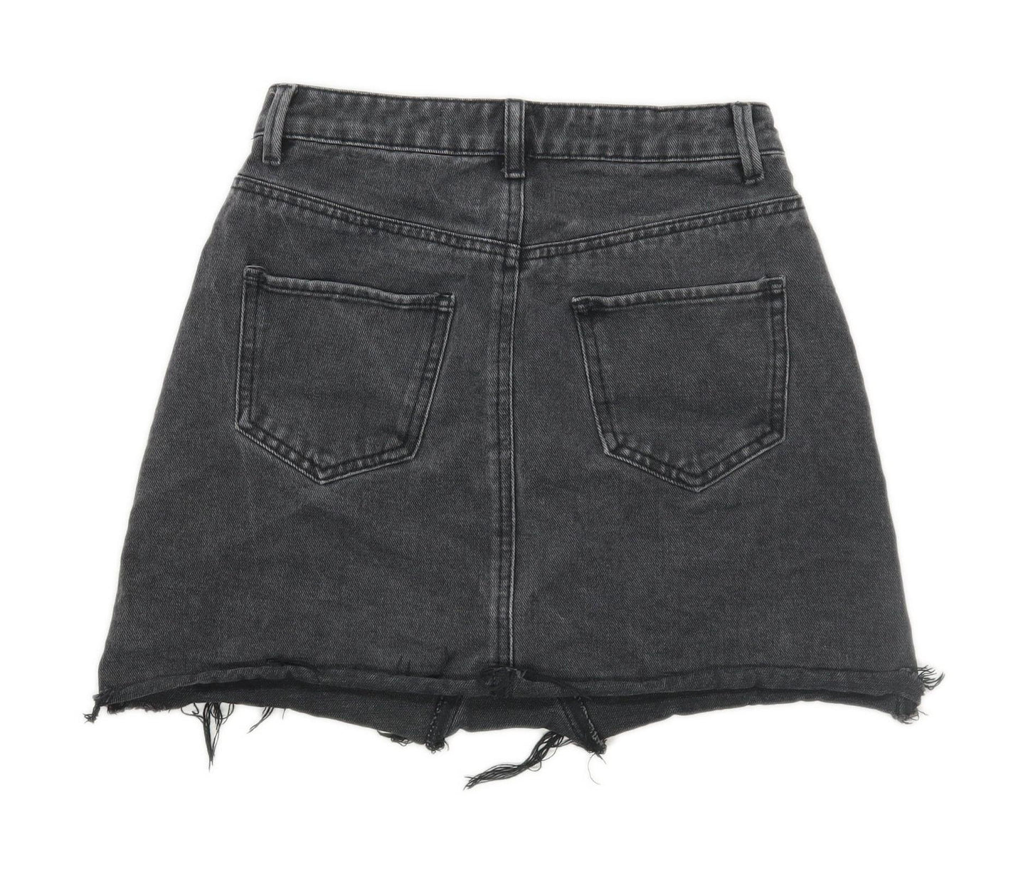 Denim Co Womens Size 6 Denim Grey Skirt (Regular)