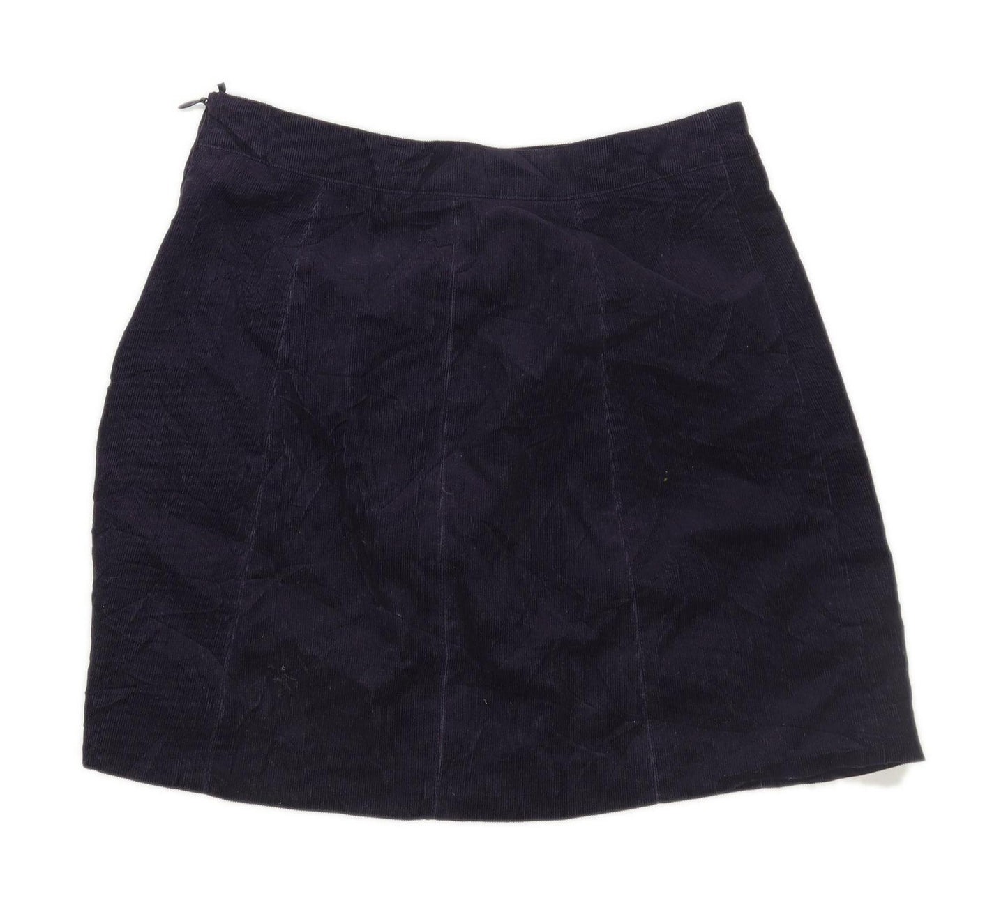 H&M Womens Size 10 Corduroy Blend Textured Purple Skirt (Regular)