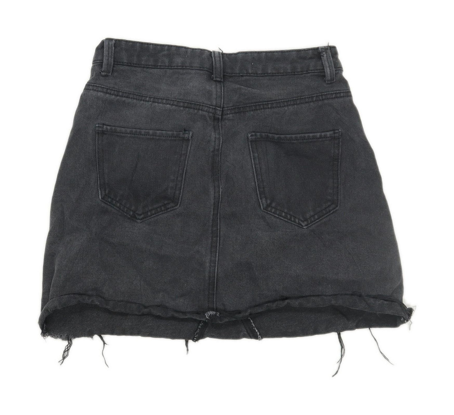 Denim Co Womens Size 8 Denim Grey Skirt (Regular)