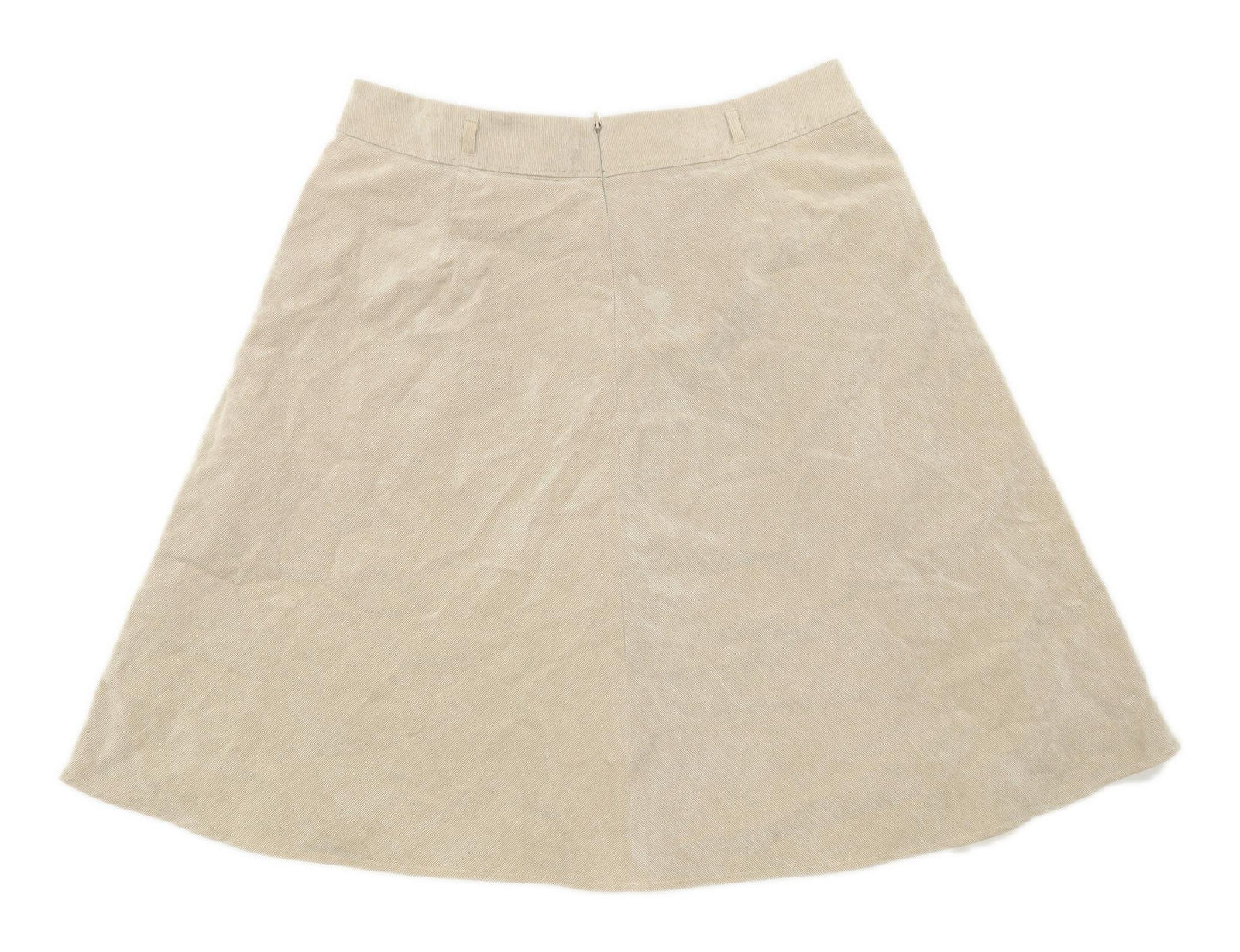 CC Womens Size 16 Corduroy Blend Textured Beige Skirt (Regular)