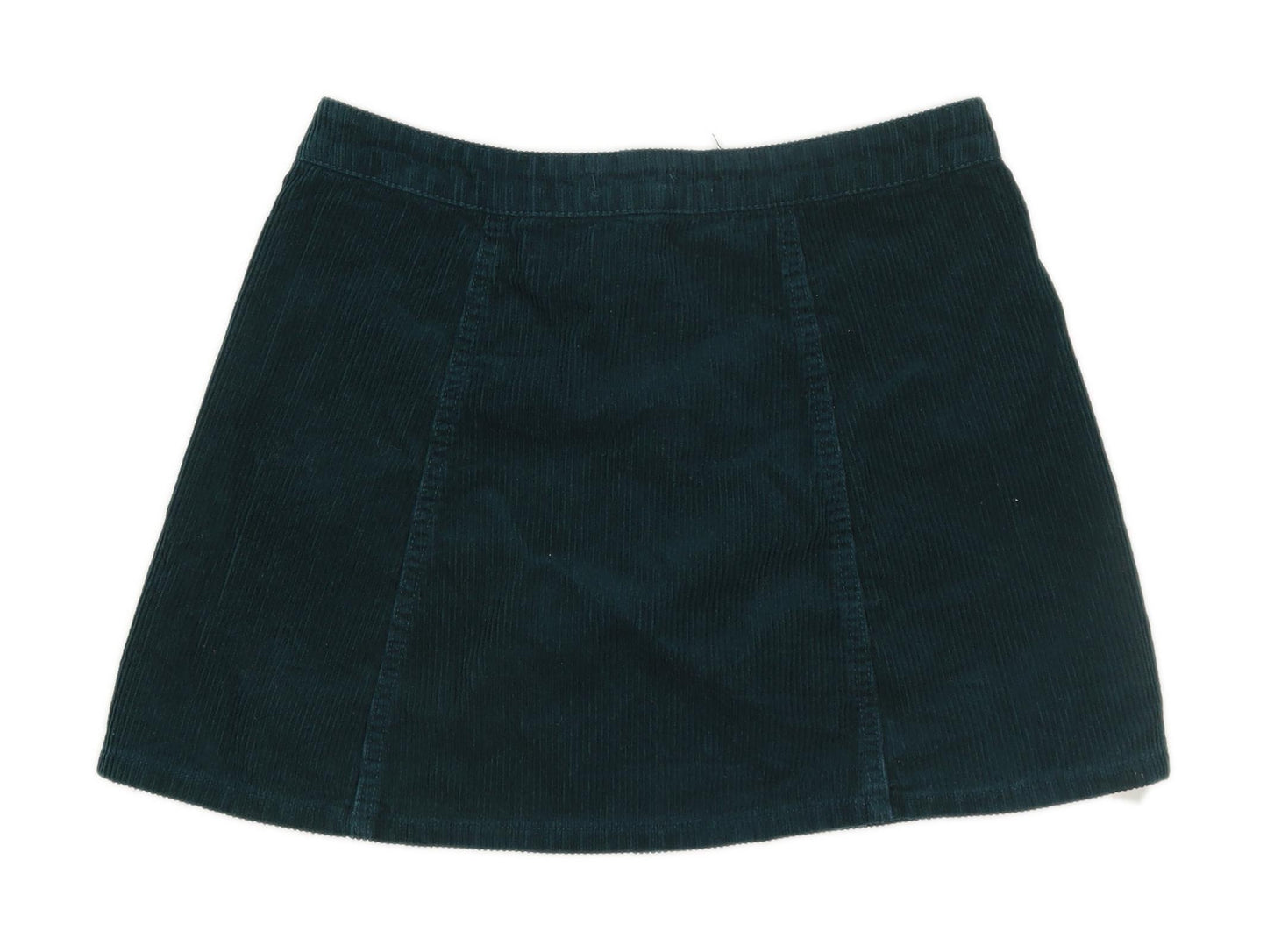 Forever 21 Womens Size W28 Corduroy Textured Green Skirt (Regular)