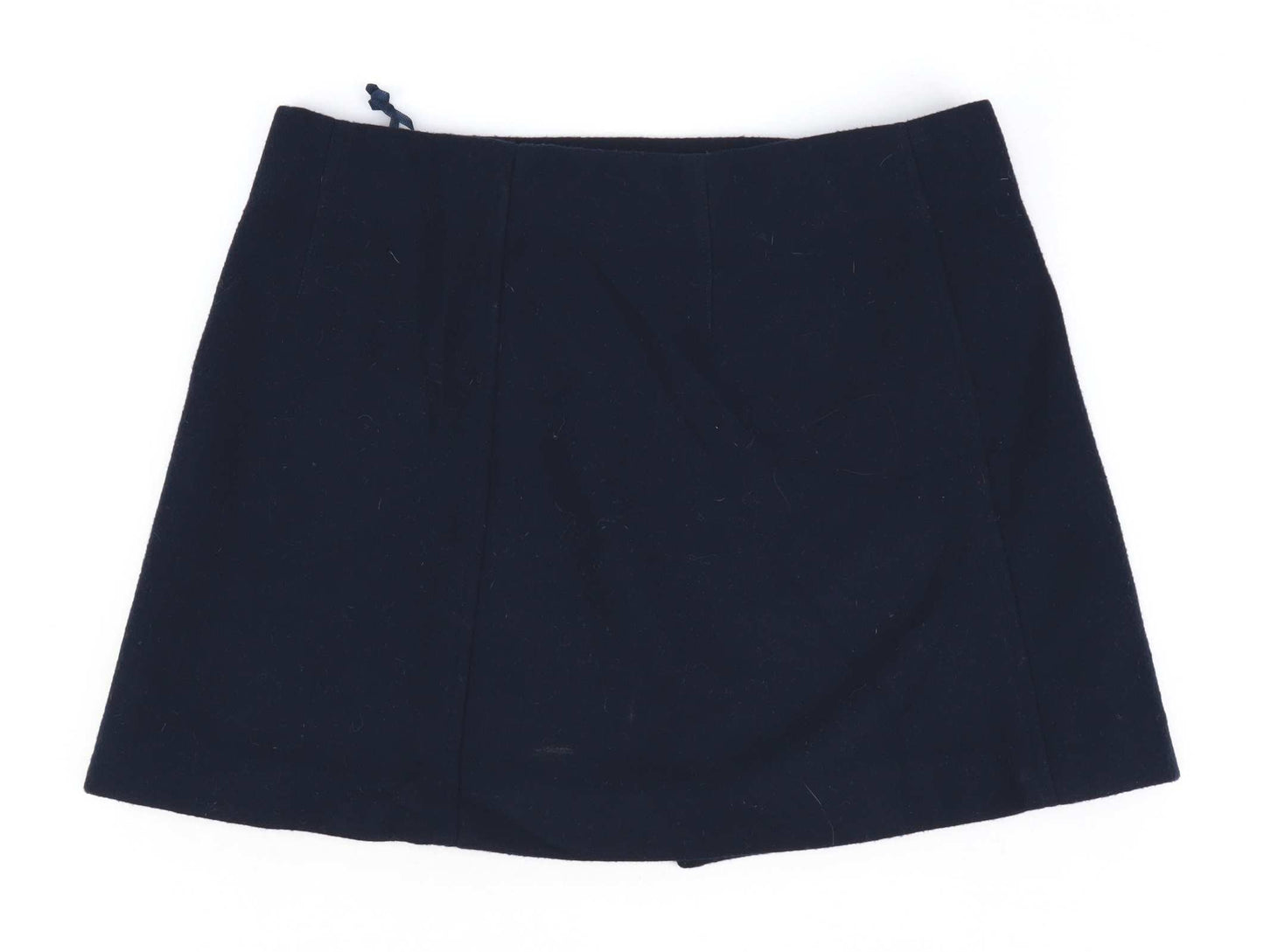 Uniqlo Womens Size 6 Wool Blend Blue Skirt (Regular)