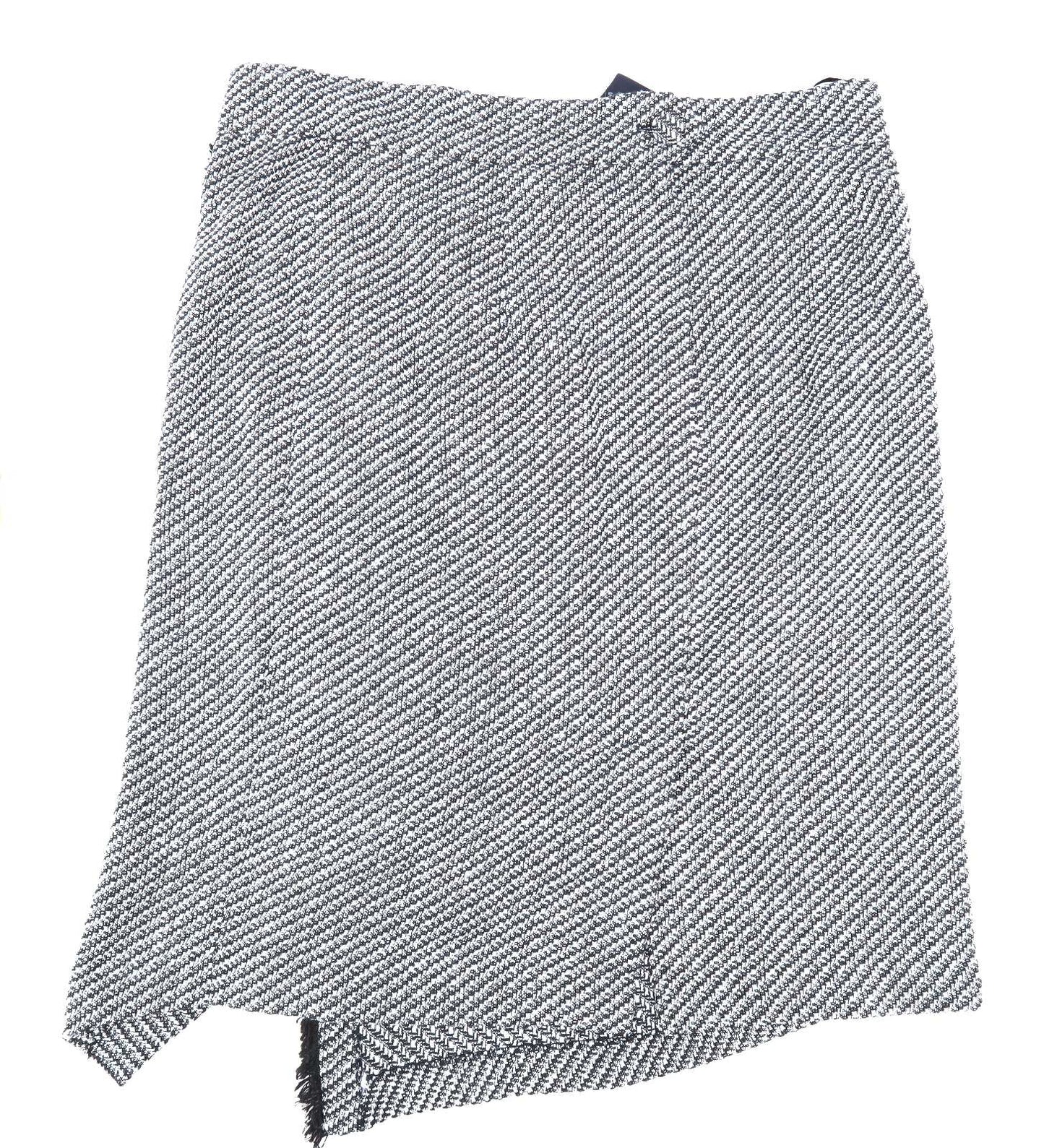 Marks & Spencer Womens Size 22 Geometric Grey Skirt (Regular)