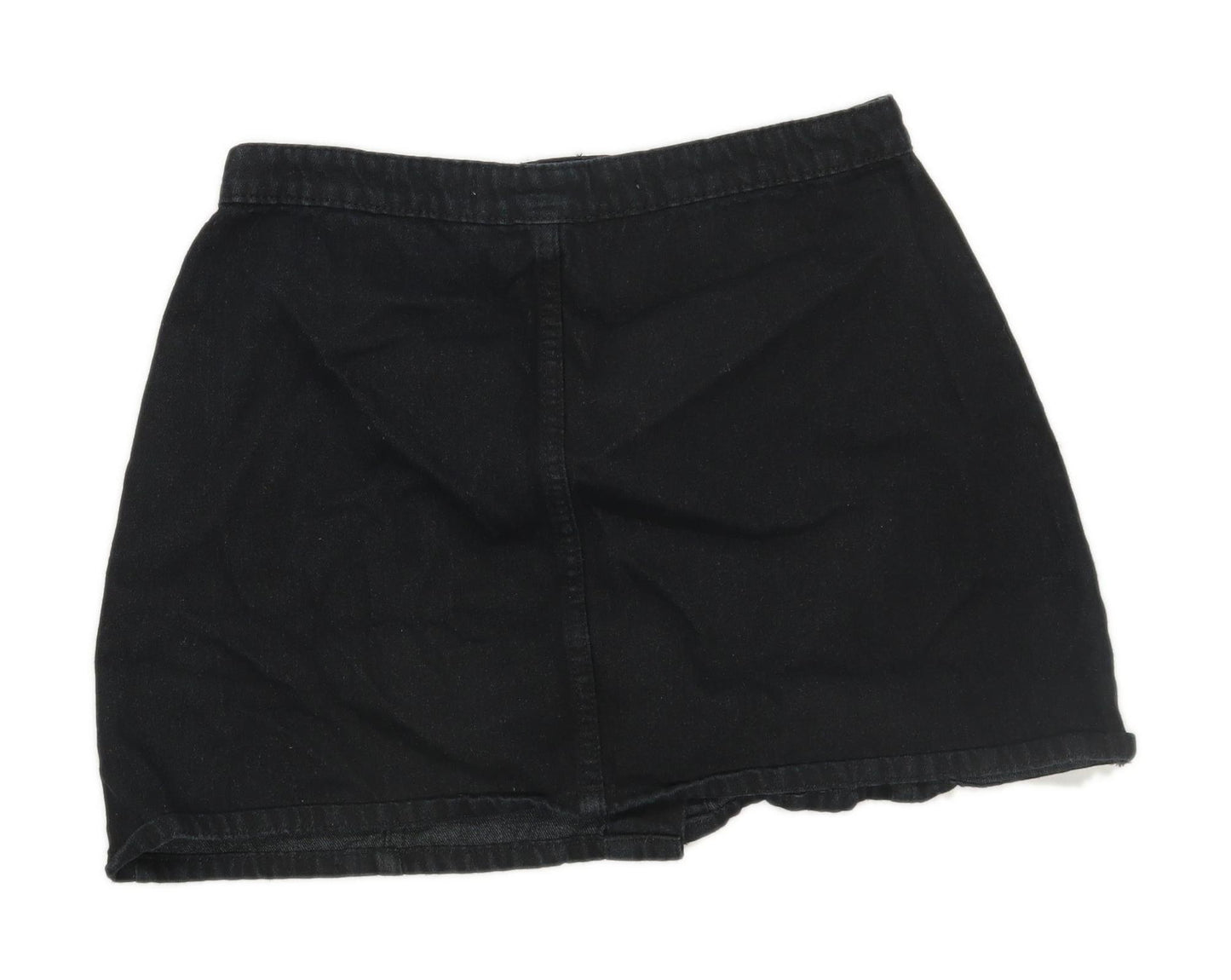 Denim Co Womens Size 12 Denim Black Skirt (Regular)