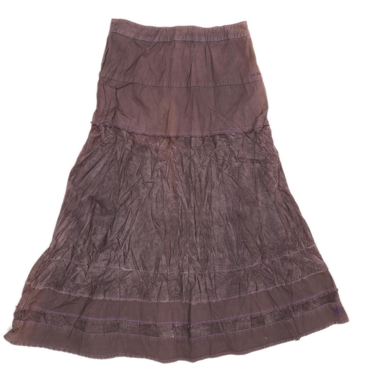 Fat Face Womens Size W32 Corduroy Textured Purple Flare Skirt (Regular)