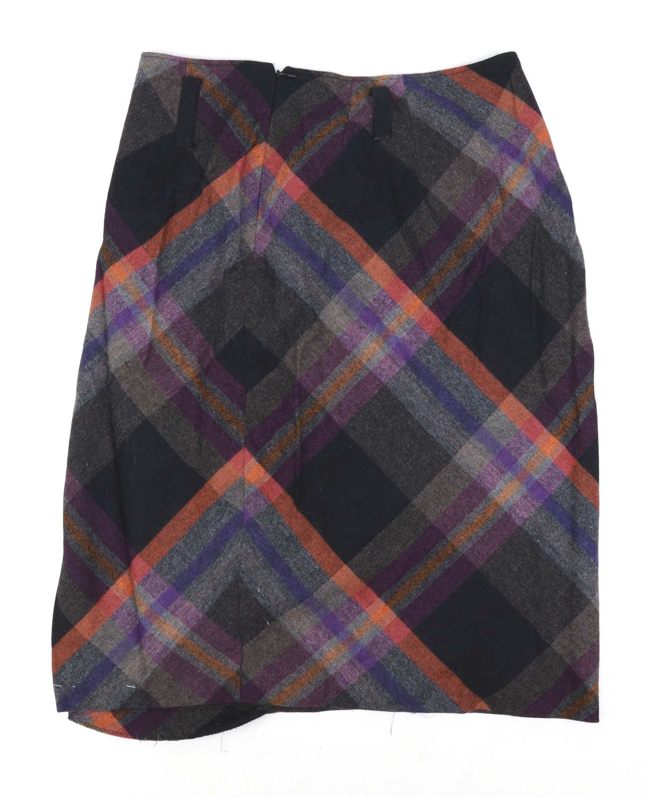 Evelin Brandt Womens Size EU 38 Wool Blend Geometric Multi-Coloured Pencil Skirt (Regular)