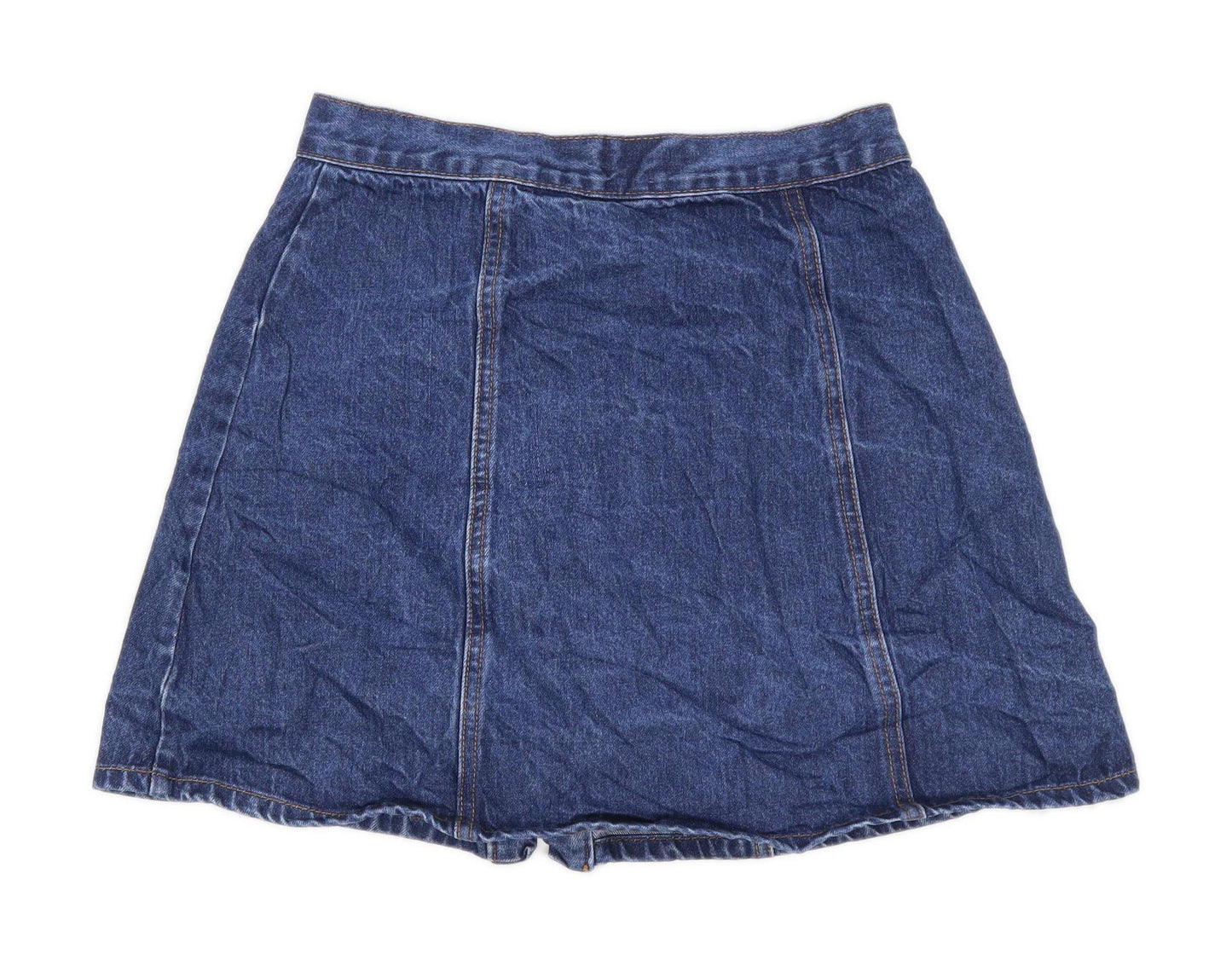 Cooperative Womens Size S Denim Blue Skirt (Regular)